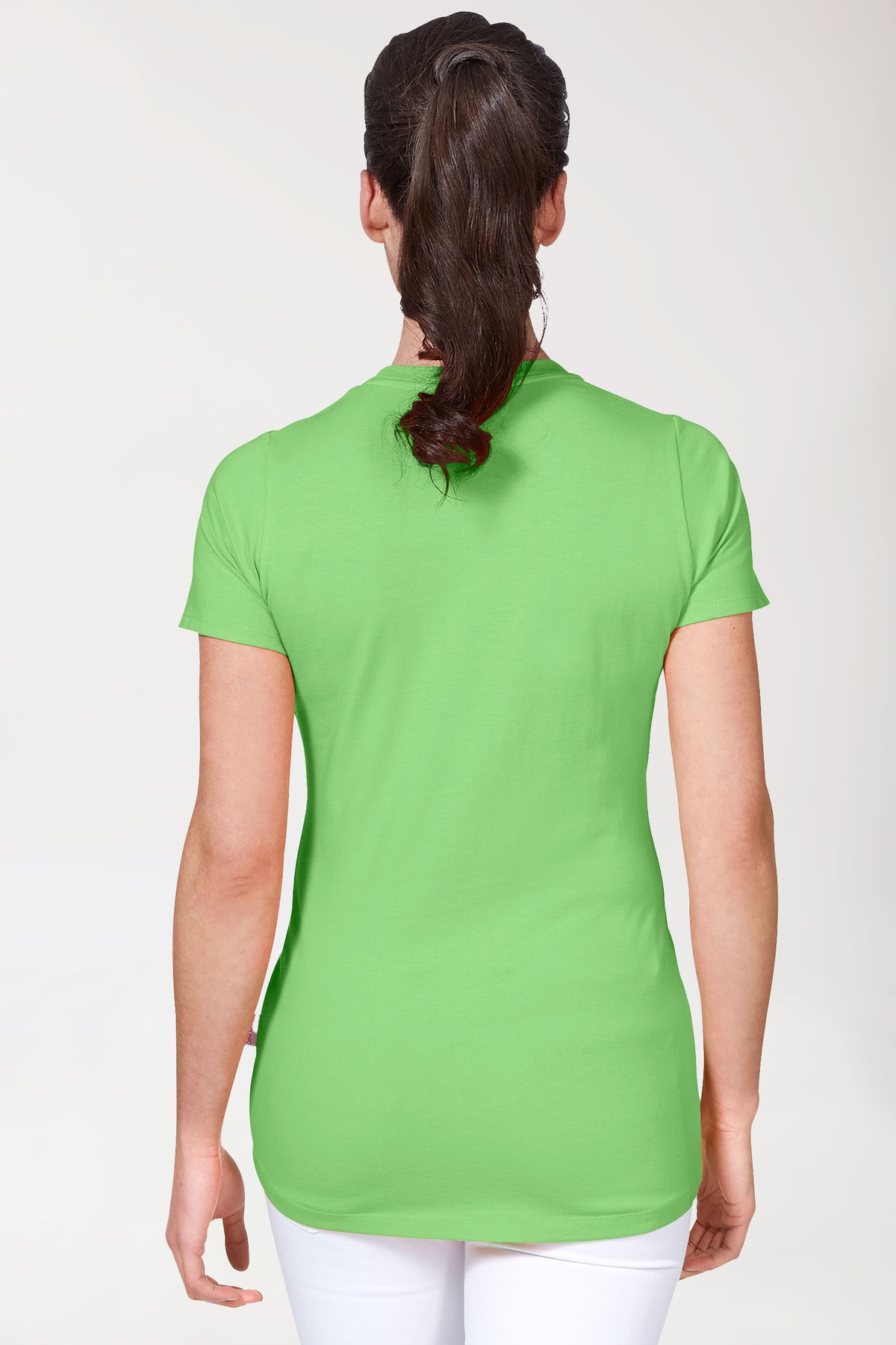 CORE Shirt Damen - Rundhals apfelgrün