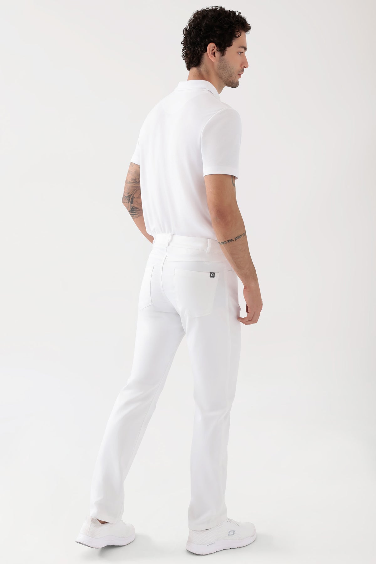 COMFY FLEX 5-Pocket Hose Herren - gerades Bein weiß