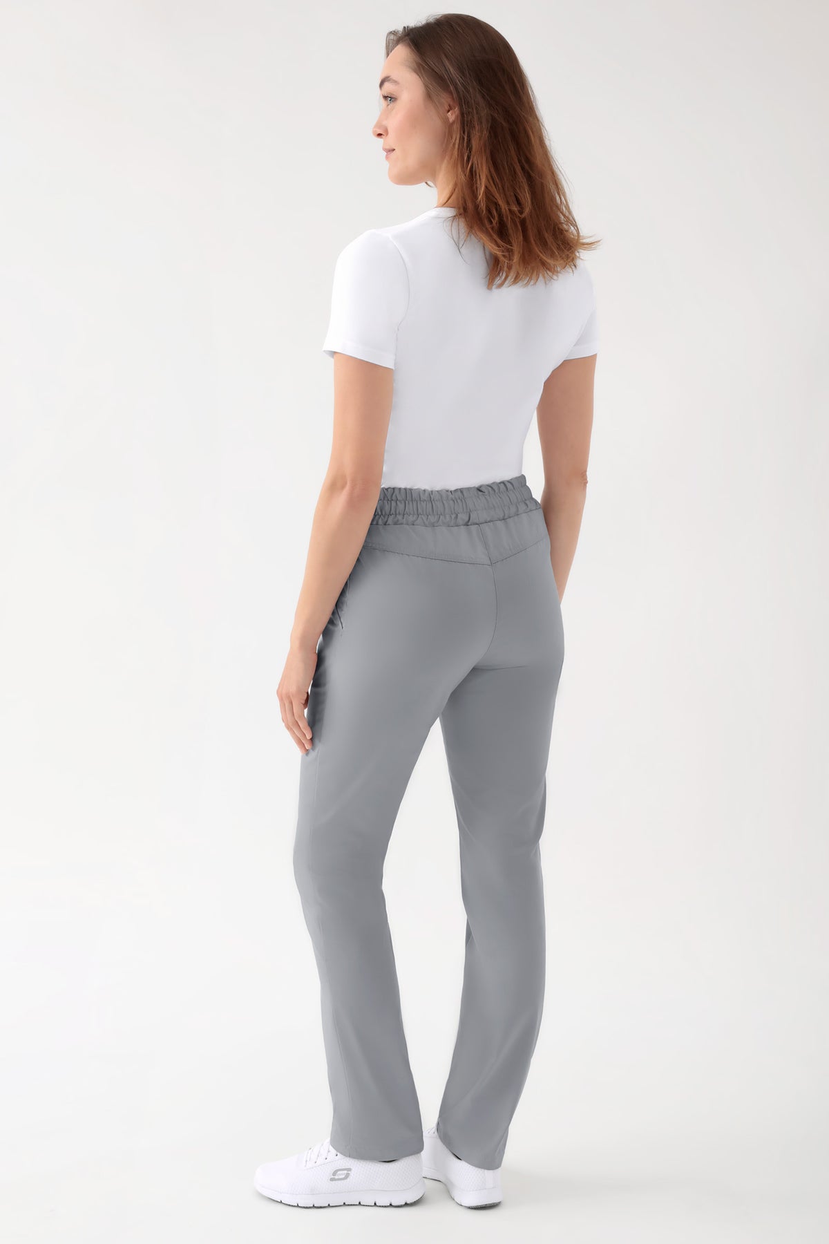 CORE Hose Unisex - hoher Bund grau, Rückansicht