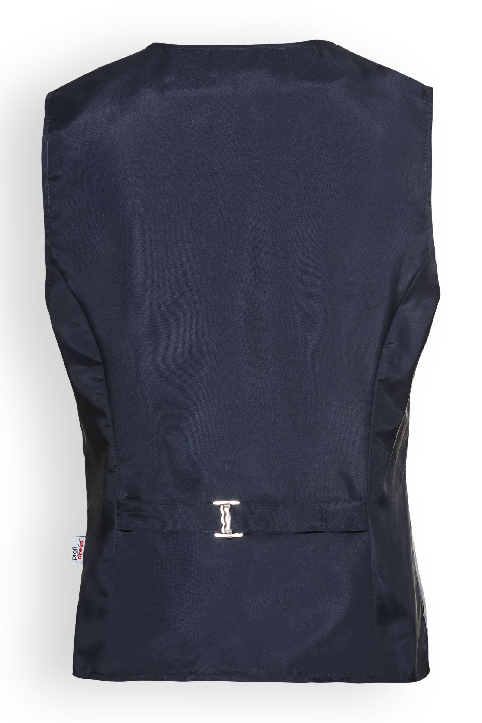 Weste für Damen Blau Melange Navy, Rückansicht