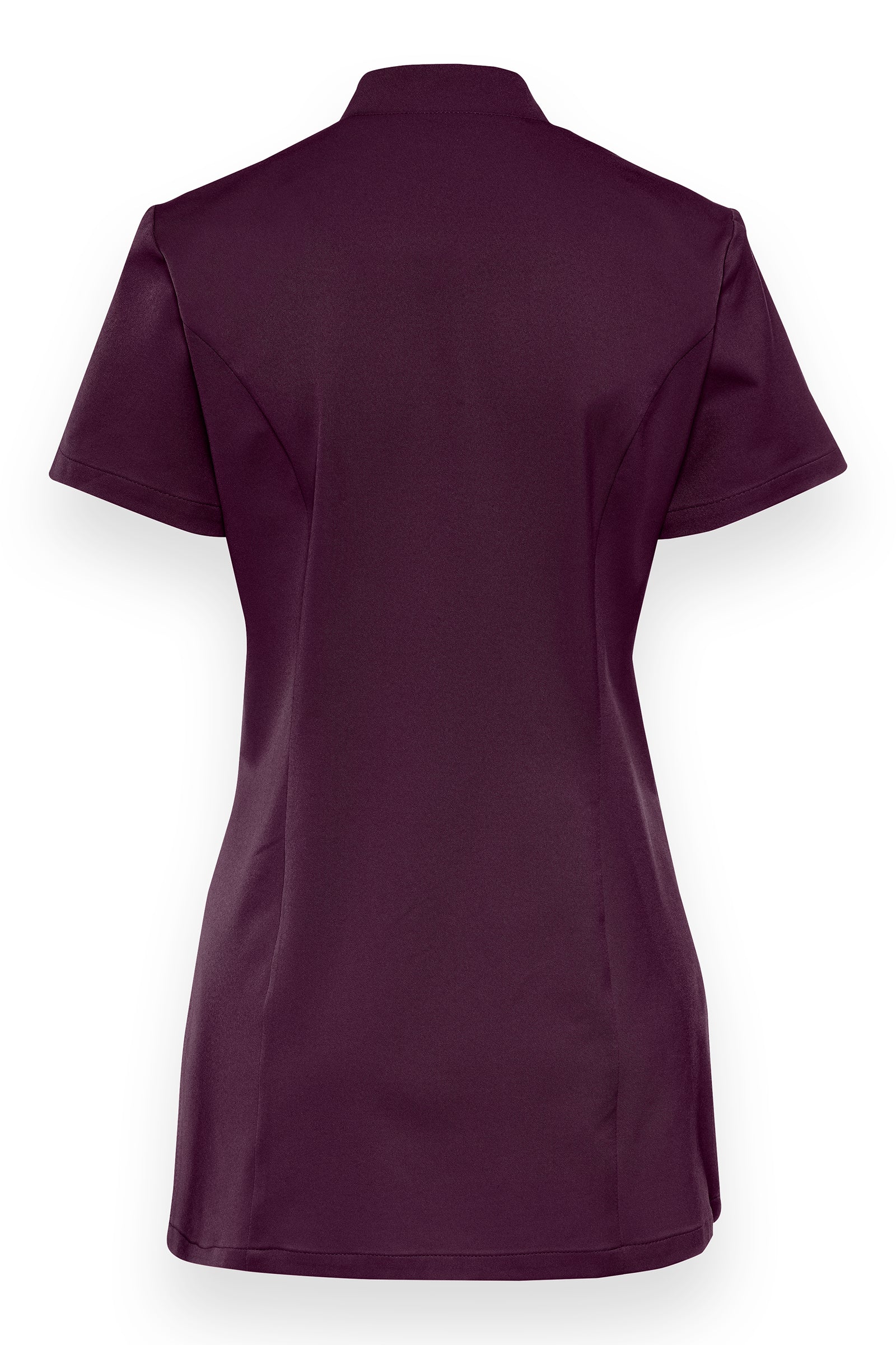 Stretchkasack Damen - asymmetrische Knopfleiste dark pflaume