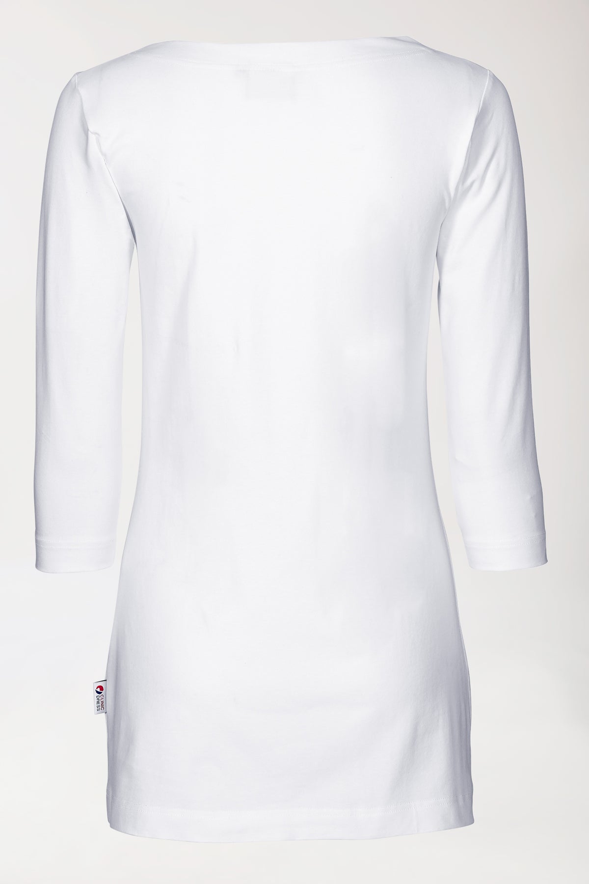 Longshirt Damen - 3/4 Arm weiß