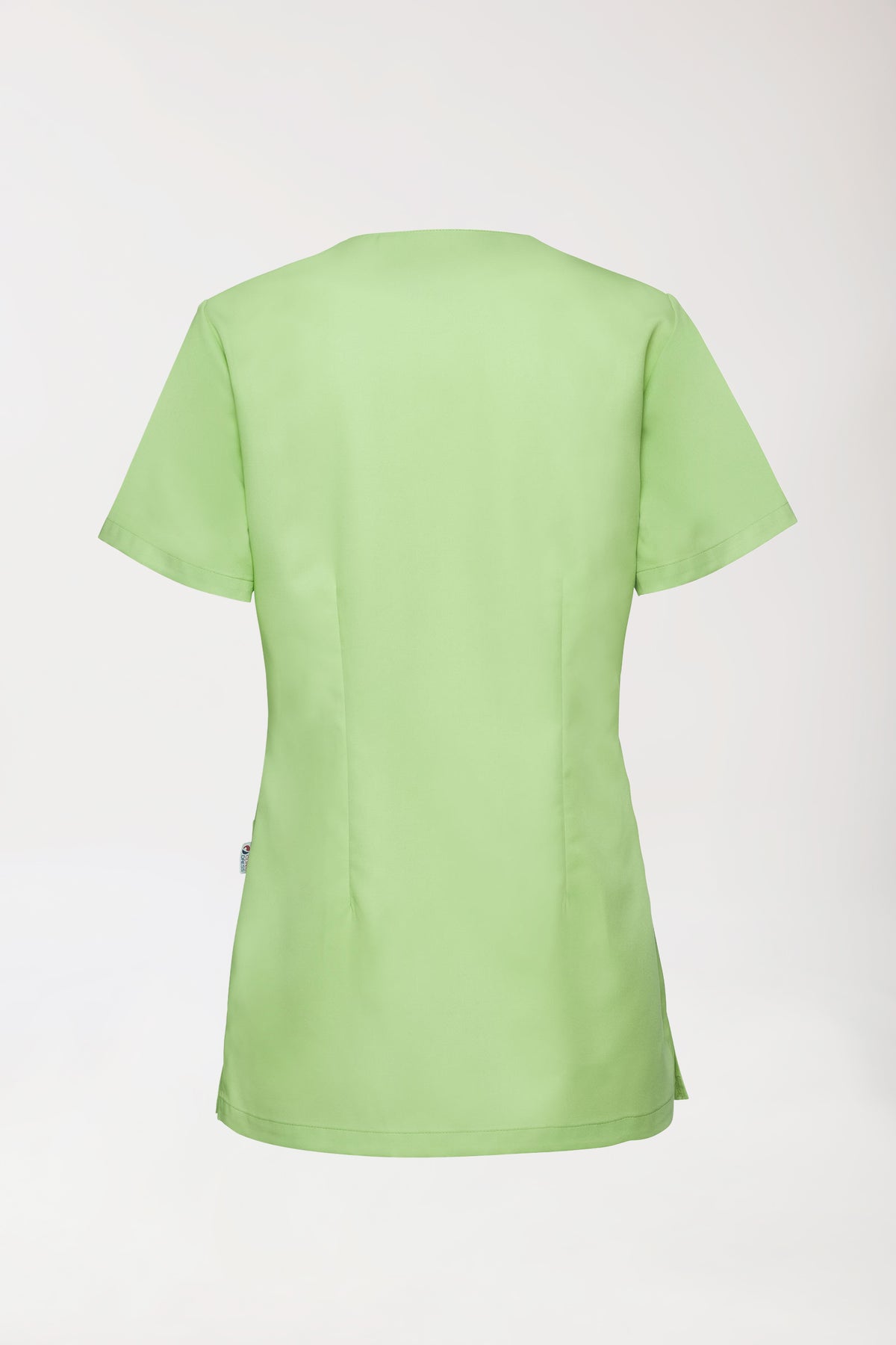 GREEN Schlupfkasack Damen - Druckknöpfe apfelgrün, Rückansicht
