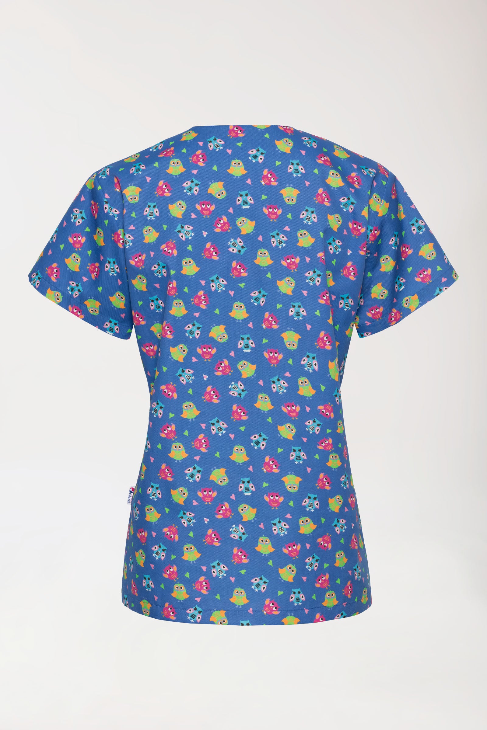 Leichter Schlupfkasack Damen - Alloverprint blau/bunt