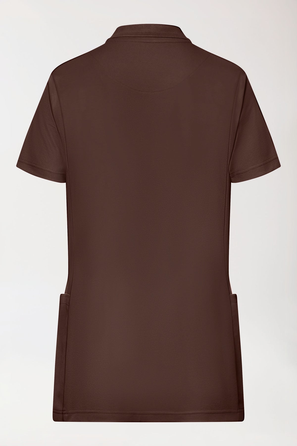 COMFY FLEX Stretch Schlupfkasack Damen - Polokragen coffee