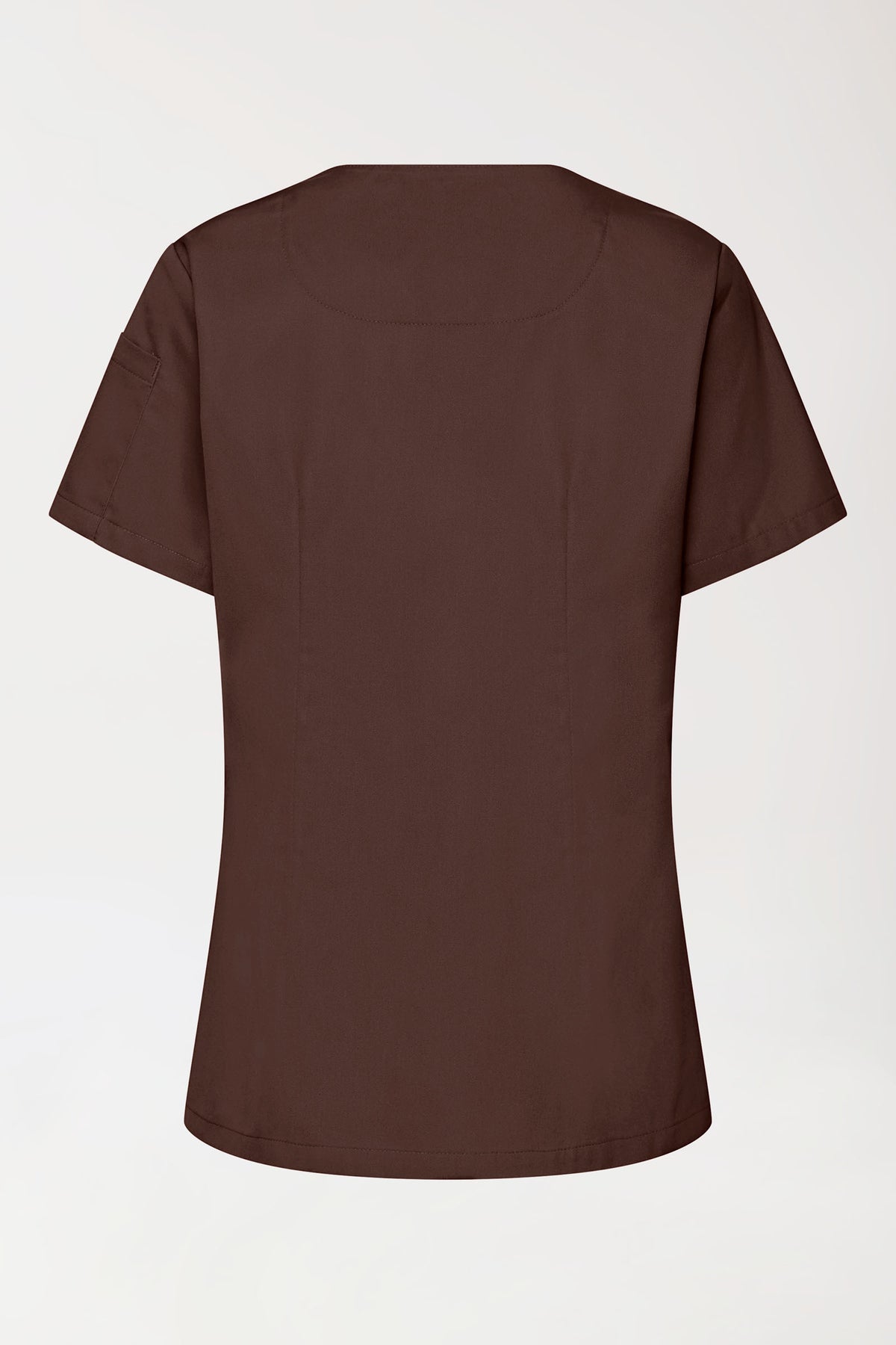 GREEN Stretch Schlupfkasack Damen - V-Ausschnitt coffee