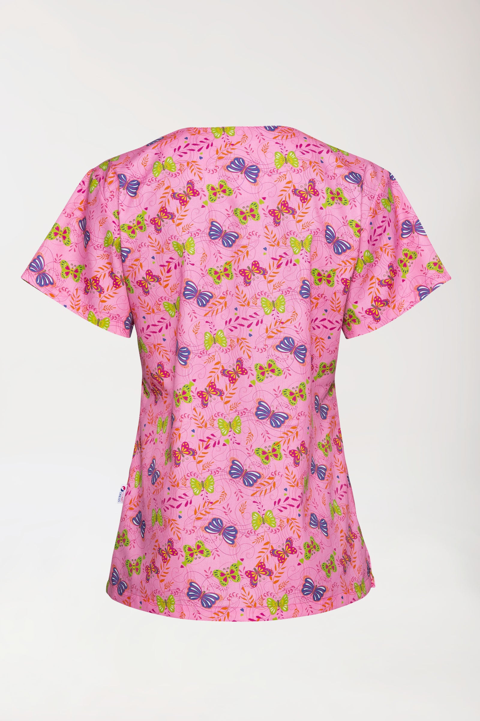 Leichter Schlupfkasack Damen - Alloverprint rosy pink/bunt