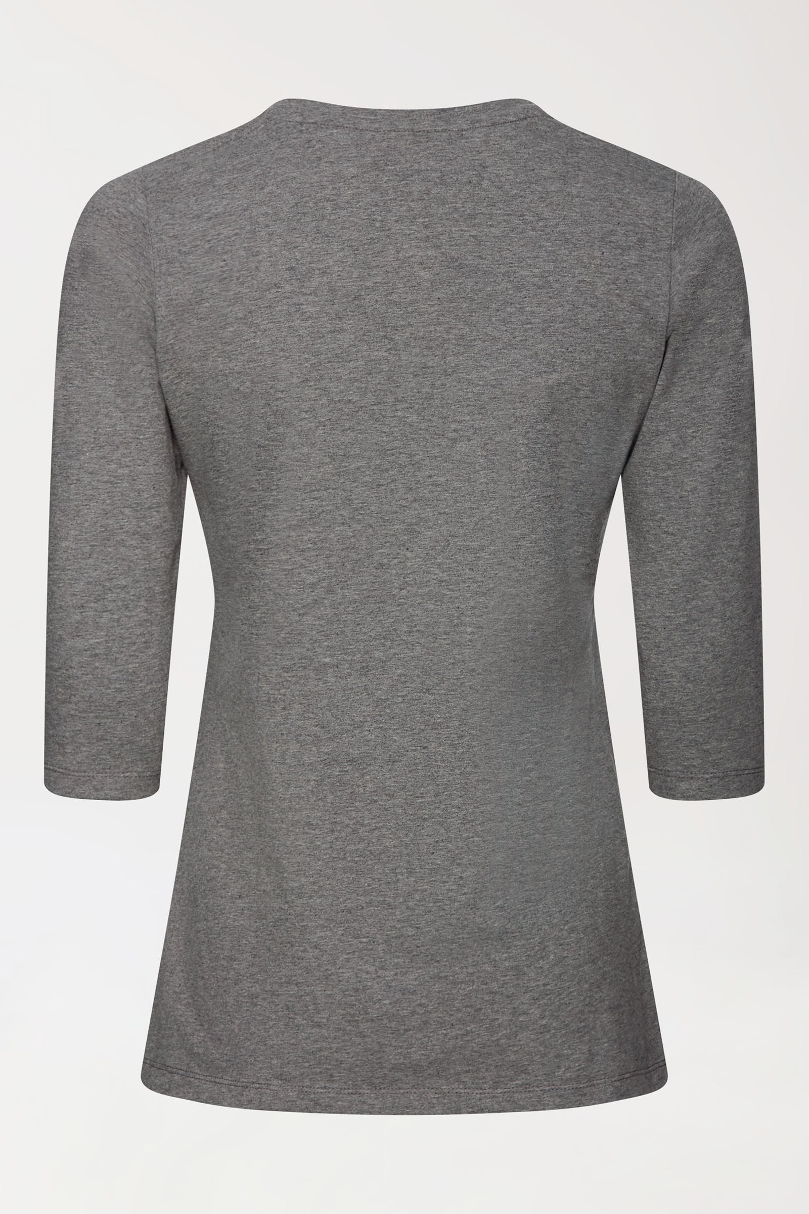 CORE Shirt Damen - 3/4 Arm dunkelgrau melange