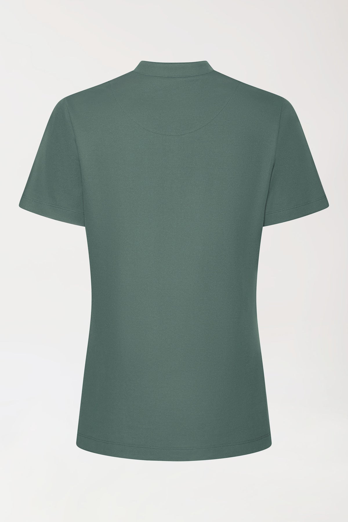 COMFY FLEX Stretch Shirt Damen - Stehkragen dunkelgrün