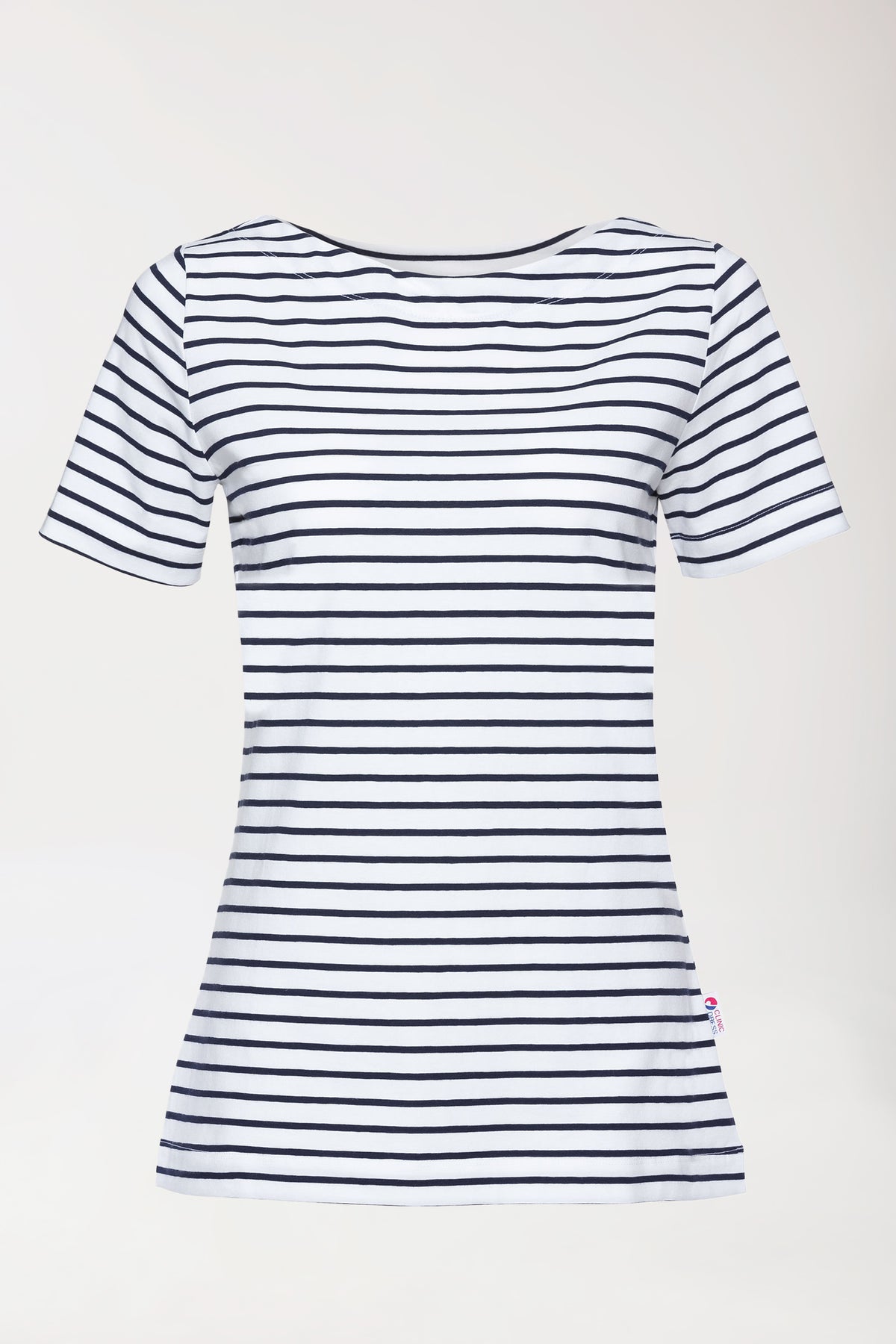 Shirt Damen - 1/2 Arm weiß/navy