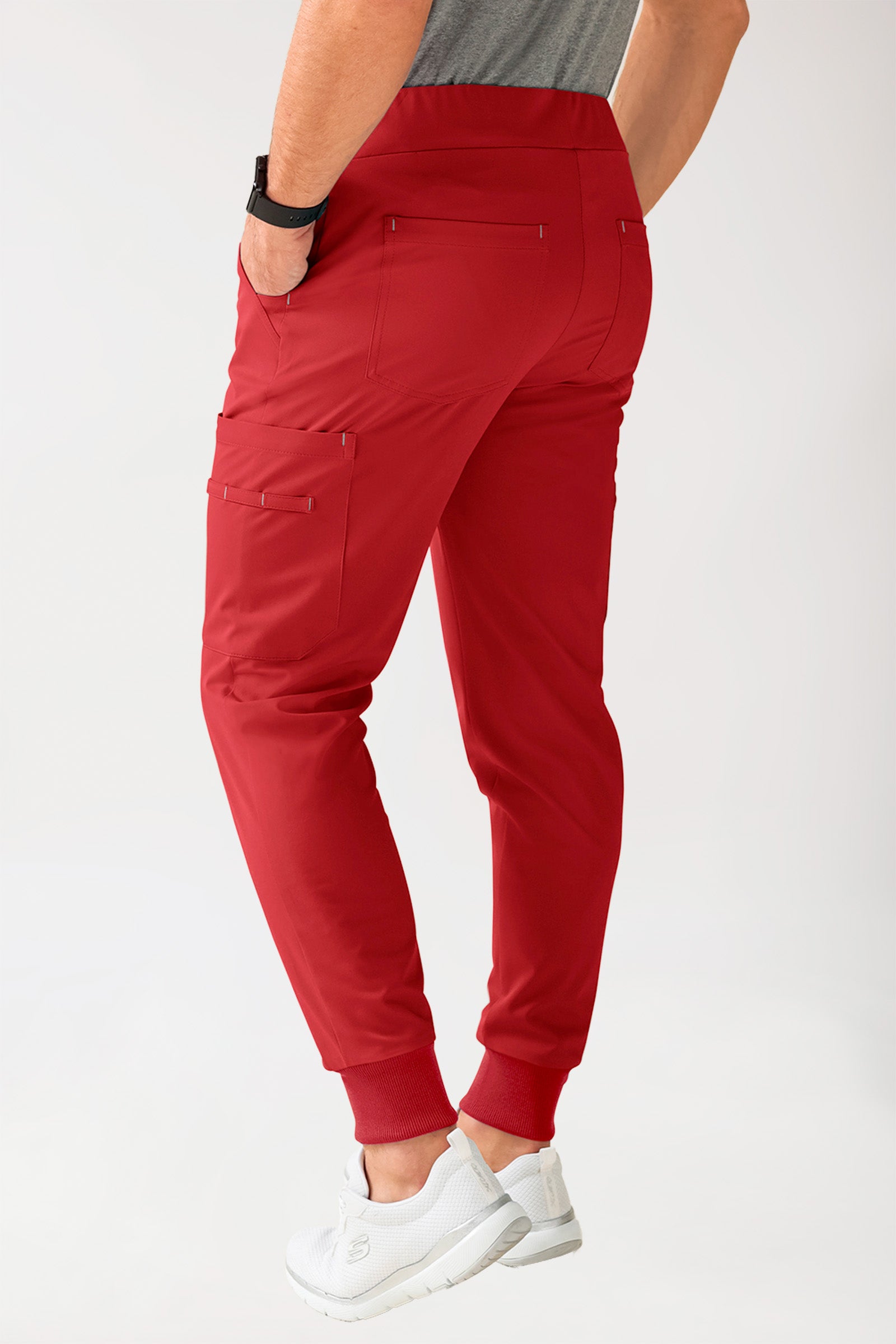 Stretch Hose Herren Kurzgröße - im Jopants Style hellrot