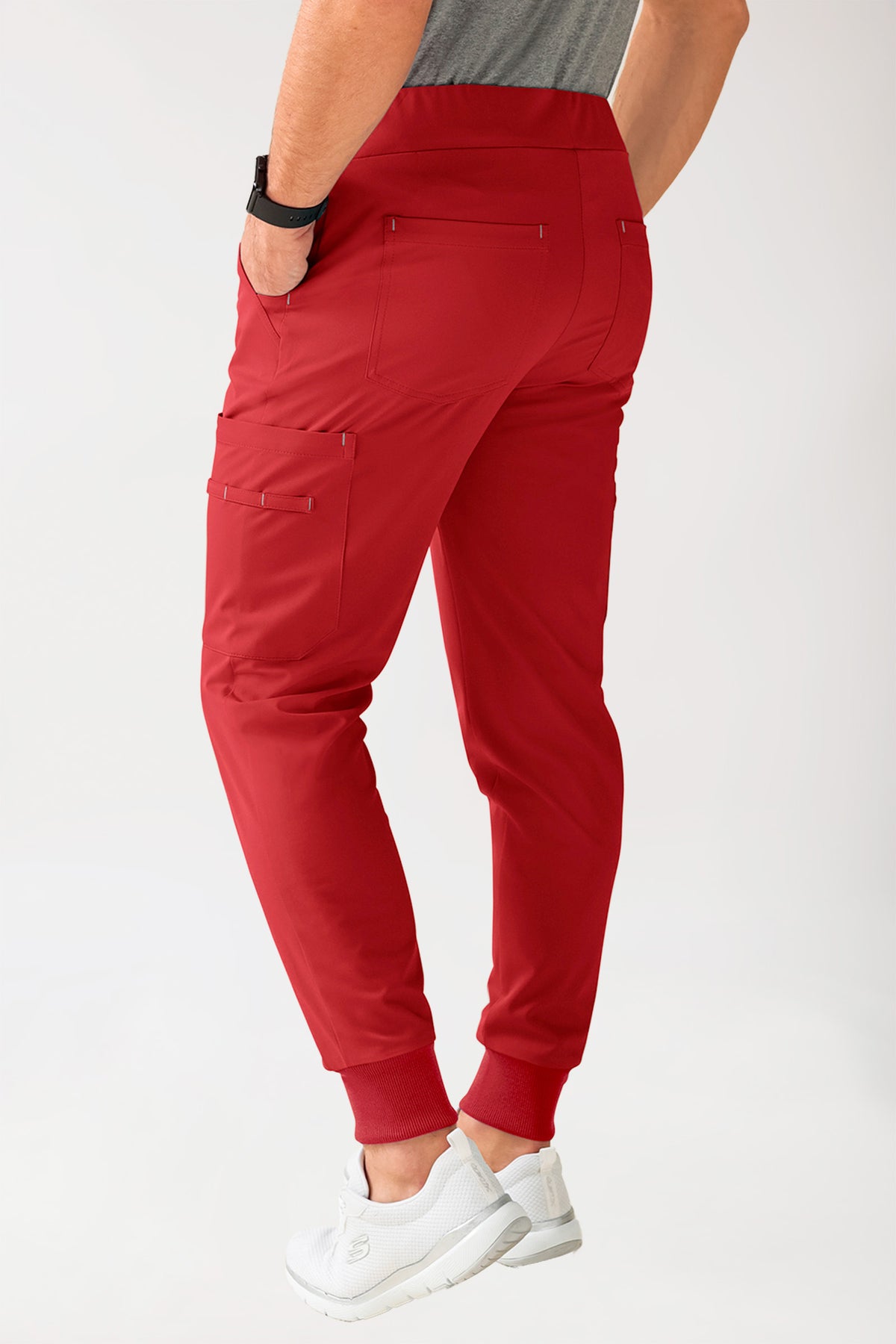 Stretch Hose Herren Kurzgröße - im Jopants Style hellrot
