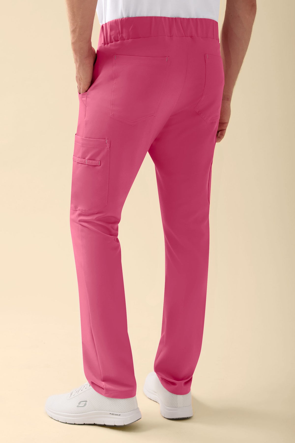 KAERE Hose Herren - gerader Saum mit Beintaschen rosenholz