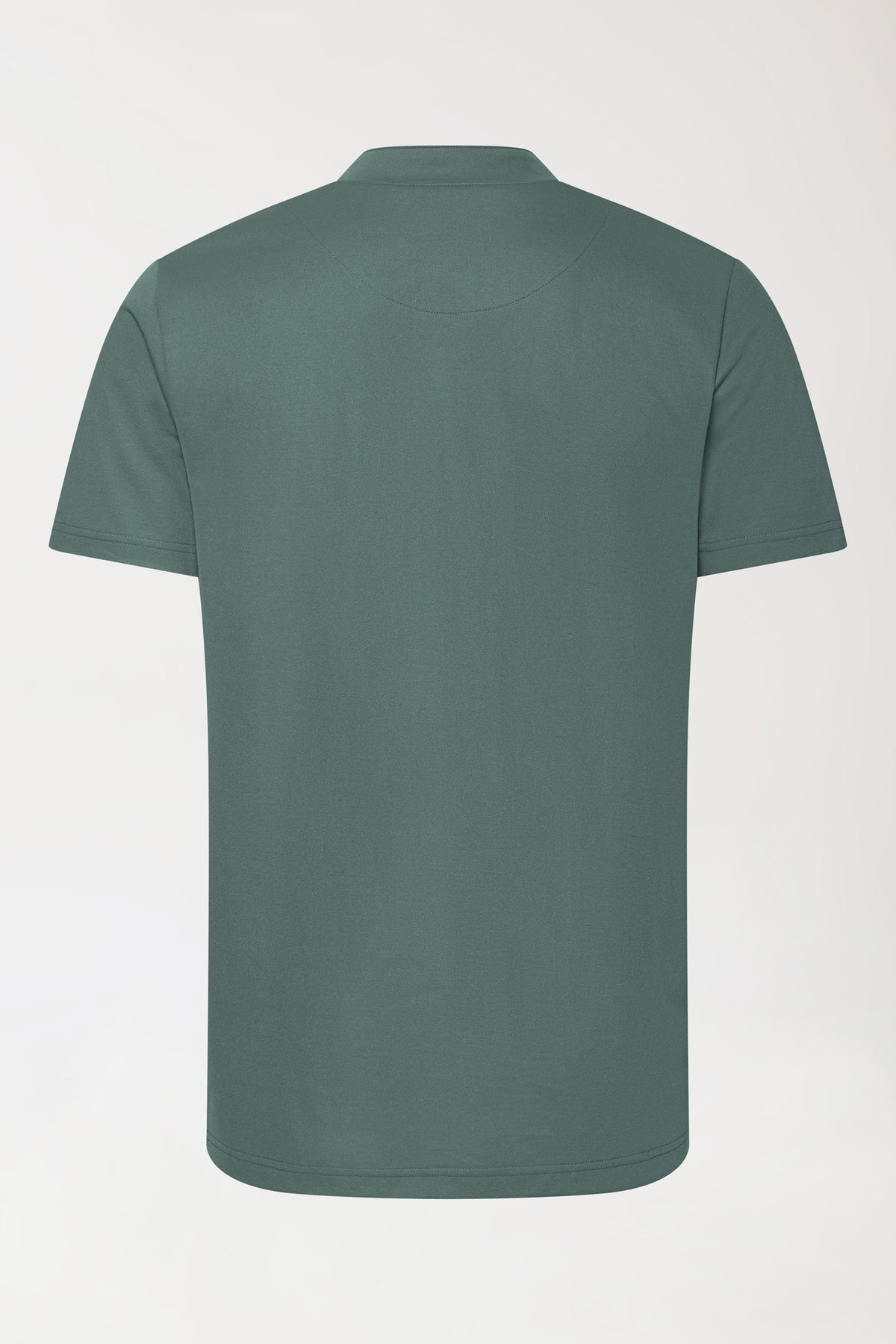 COMFY FLEX Stretch Shirt Herren - Stehkragen dunkelgrün