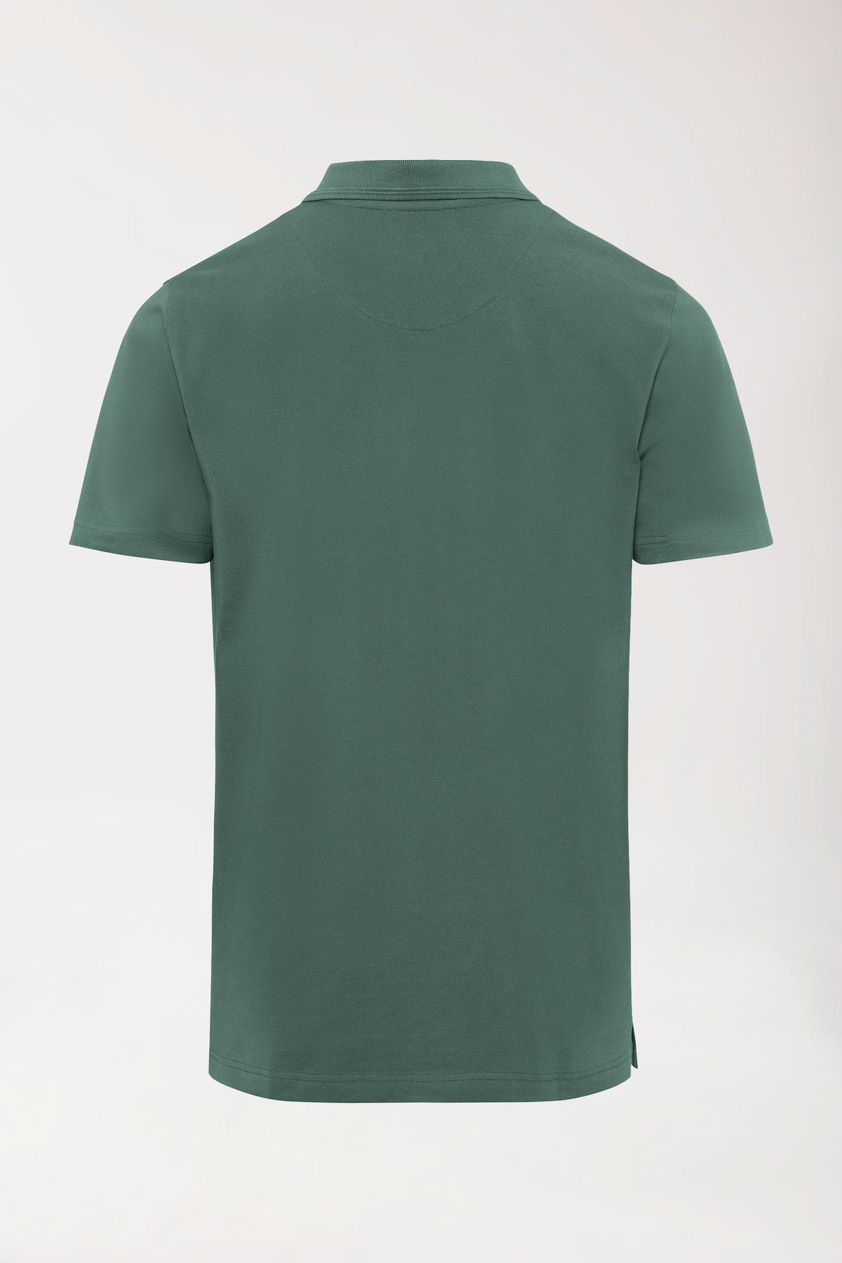 COMFY FLEX Stretch Shirt Herren - Polokragen dunkelgrün, Rückansicht