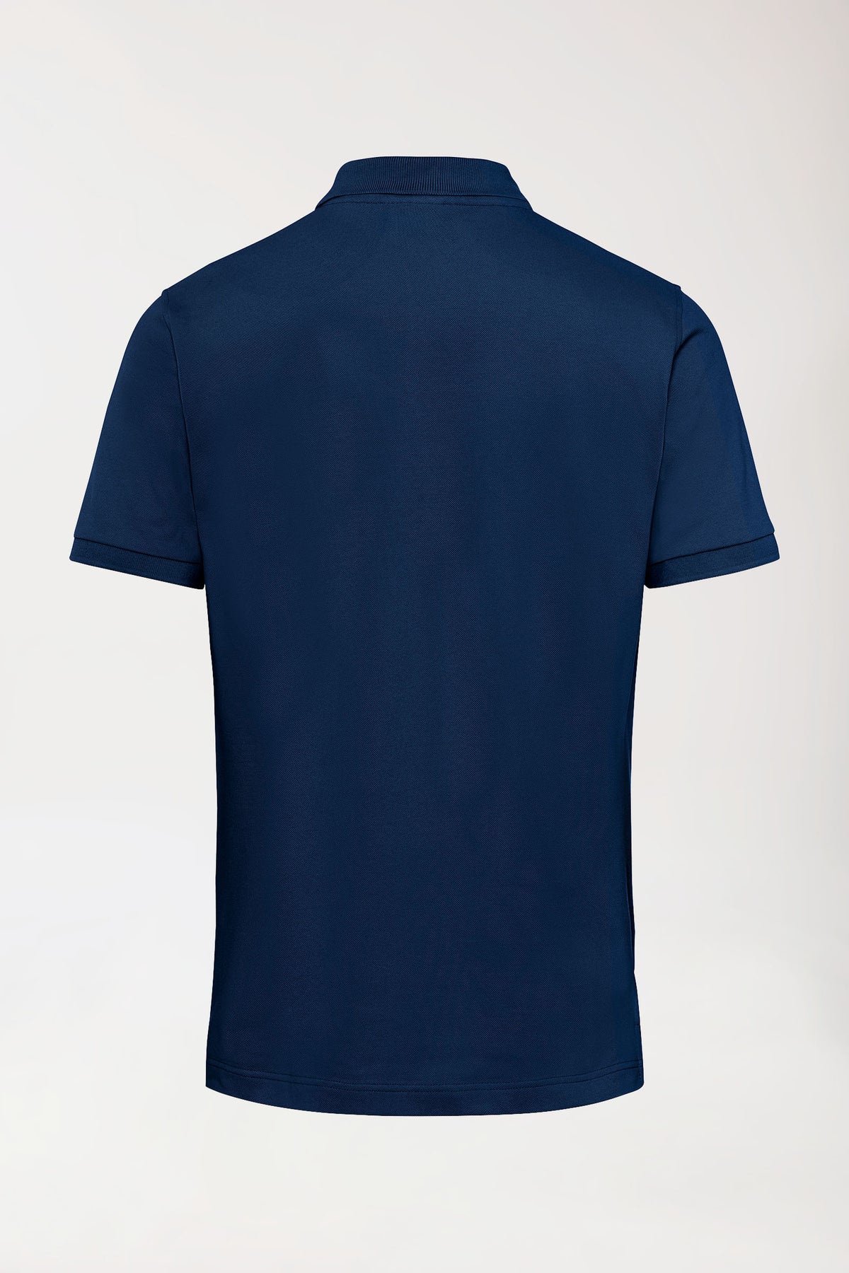Stretch Shirt Herren - Polokragen navy, Rückansicht