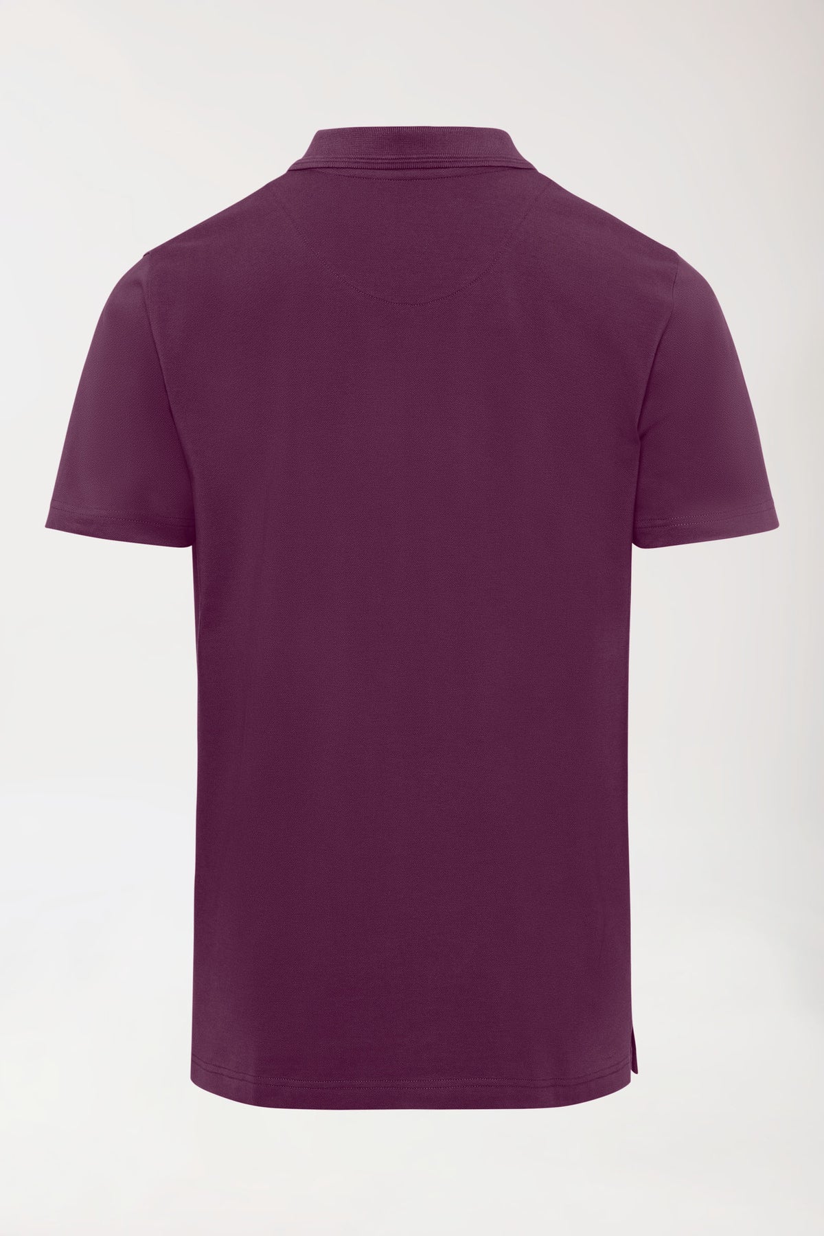 COMFY FLEX Stretch Shirt Herren - Polokragen pflaume