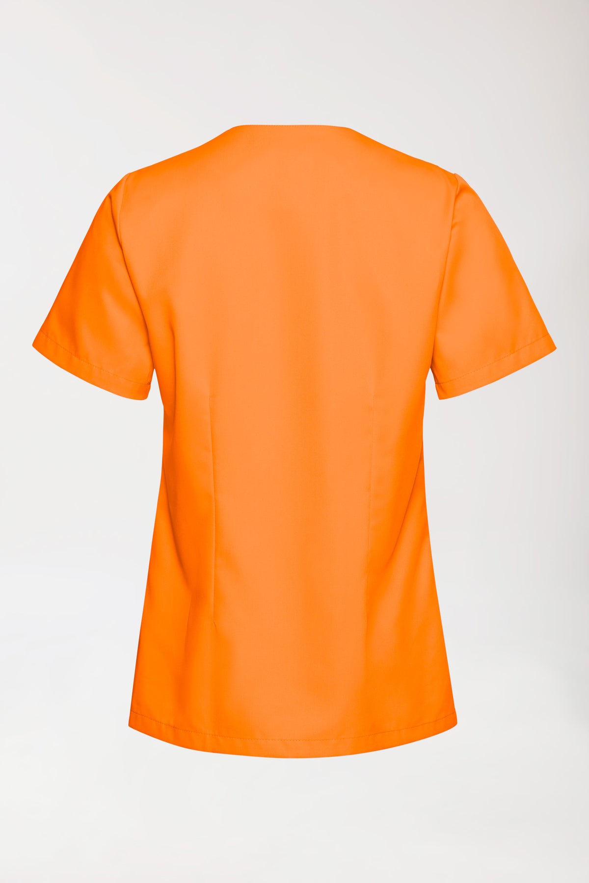 TENCEL™ Schlupfkasack Damen - V-Ausschnitt brillant orange, Rückansicht