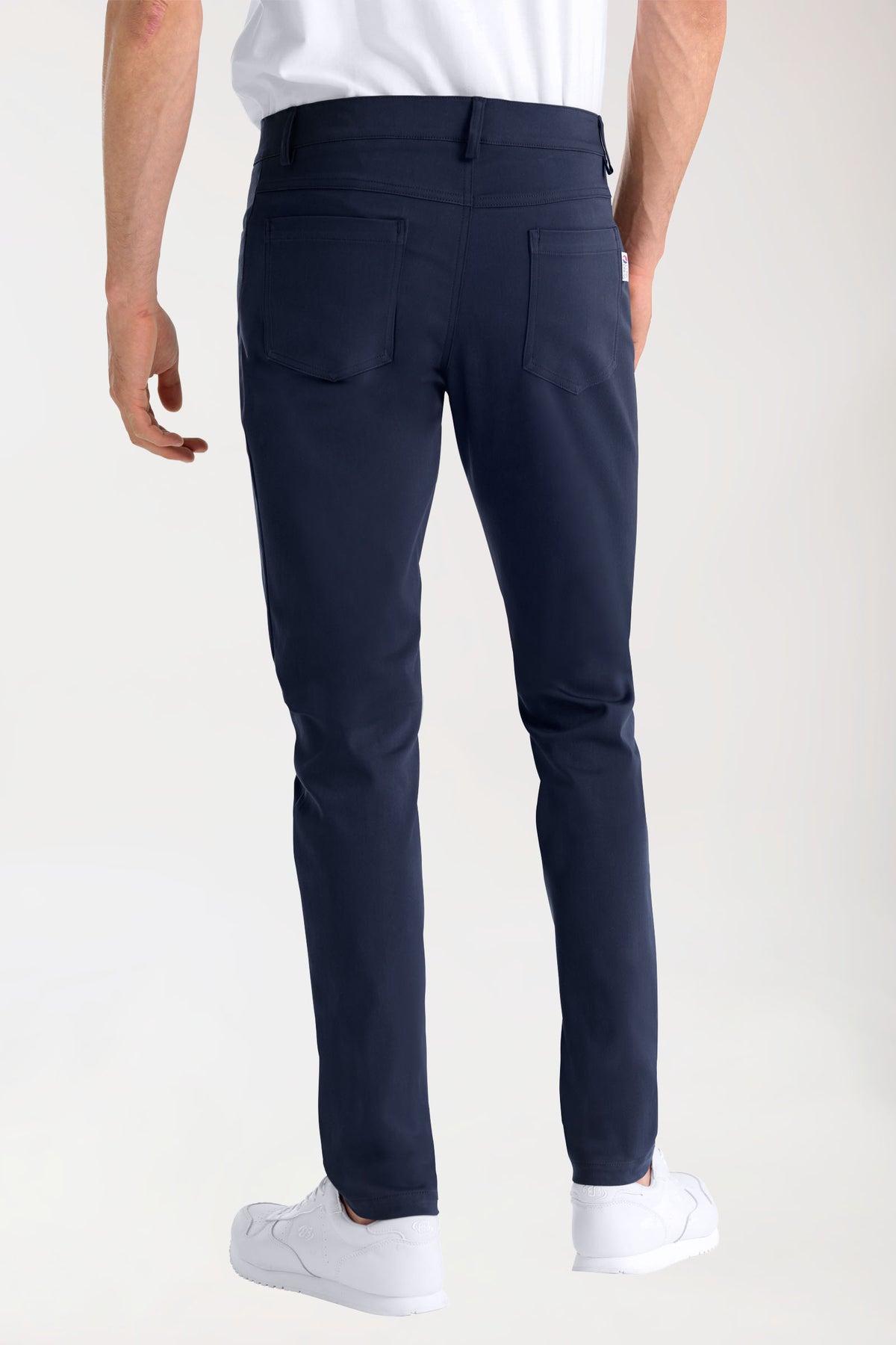 Stretch 5-Pocket Hose Herren - schlankes Bein navy