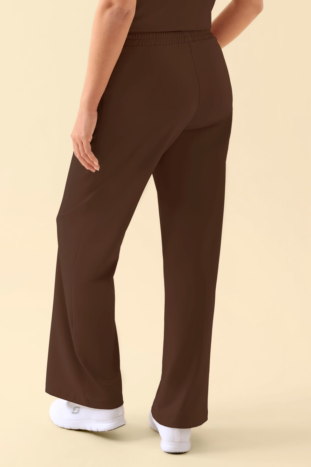 KAERE Hose Damen - weites Bein coffee, Rückansicht