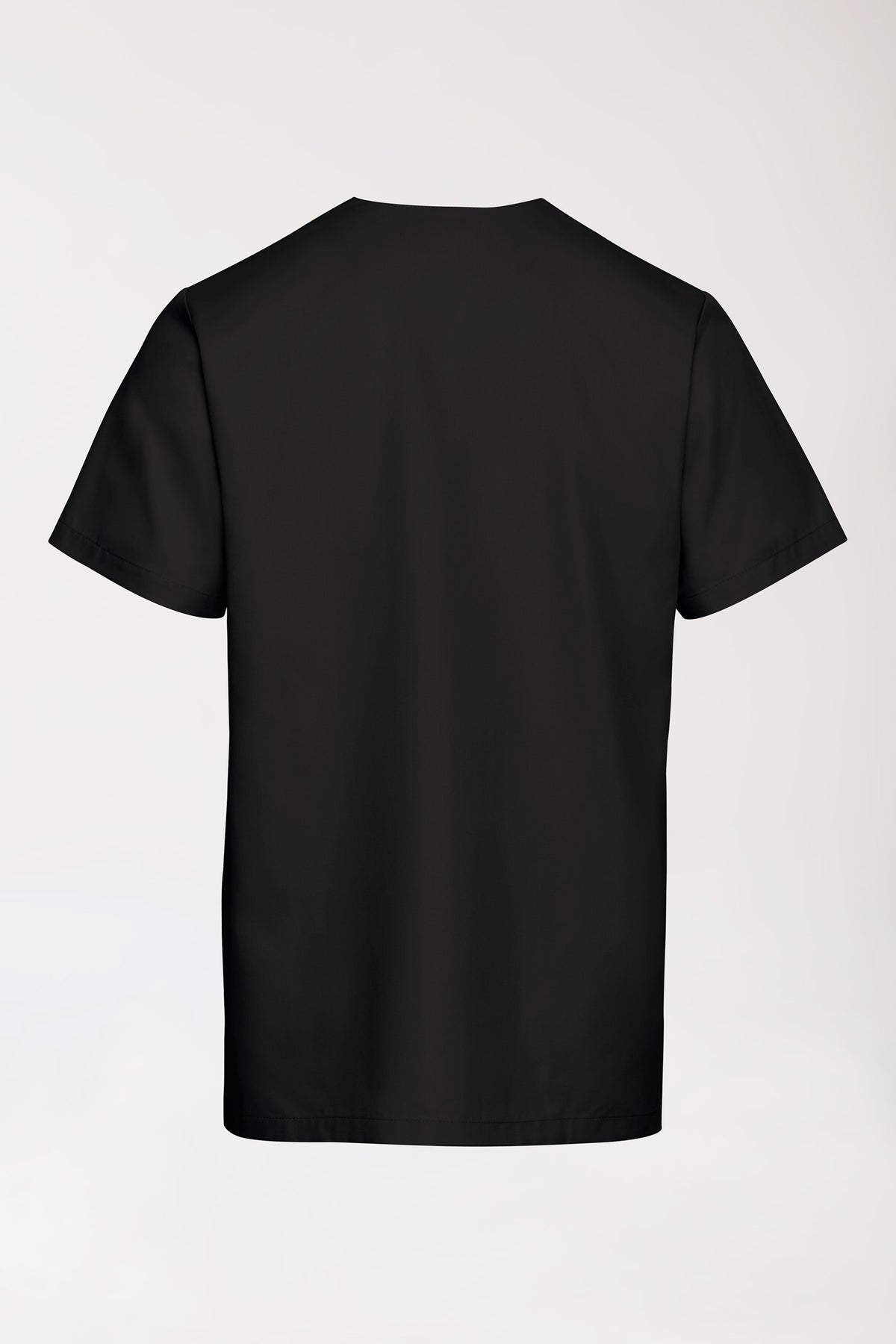TENCEL™ Schlupfkasack Herren - V-Ausschnitt schwarz, Rückansicht