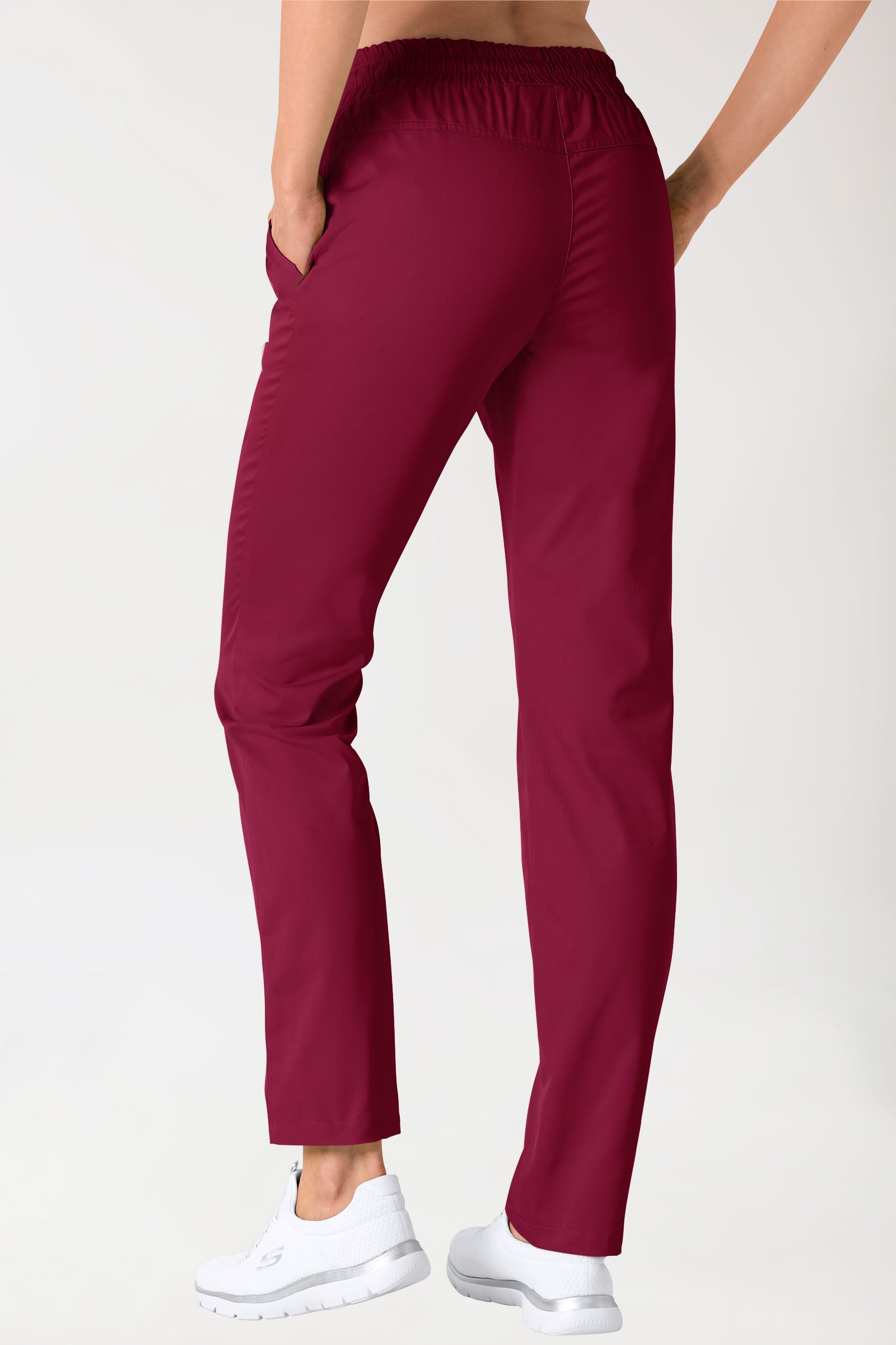 Hose Unisex - hoher Bund bordeaux