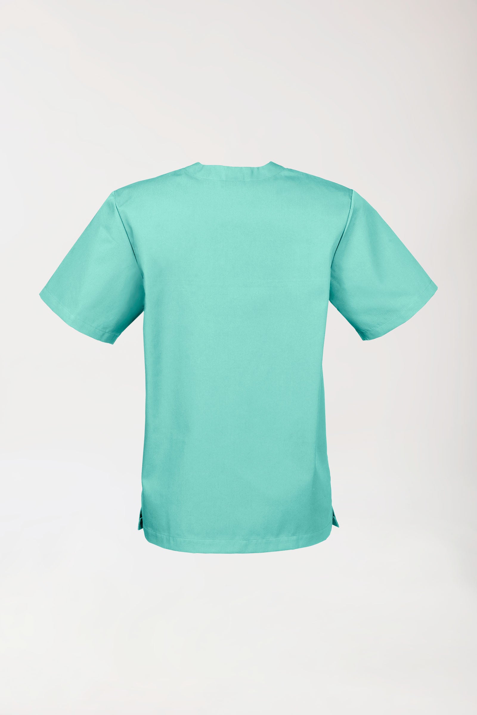 JUST STRONG Schlupfkasack Unisex - V-Ausschnitt aqua green, Rückansicht