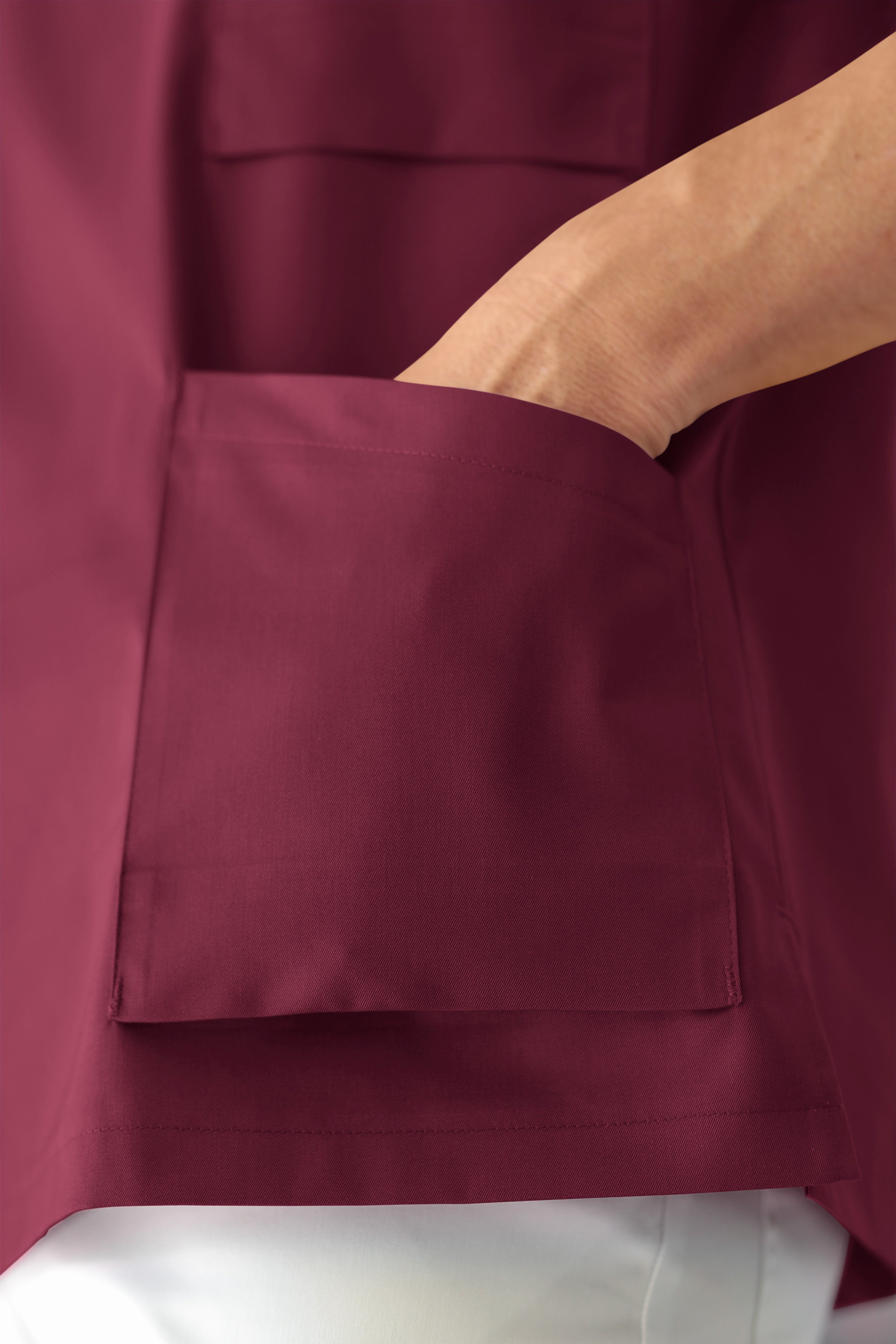 DER Kasack-Kasack Damen bordeaux