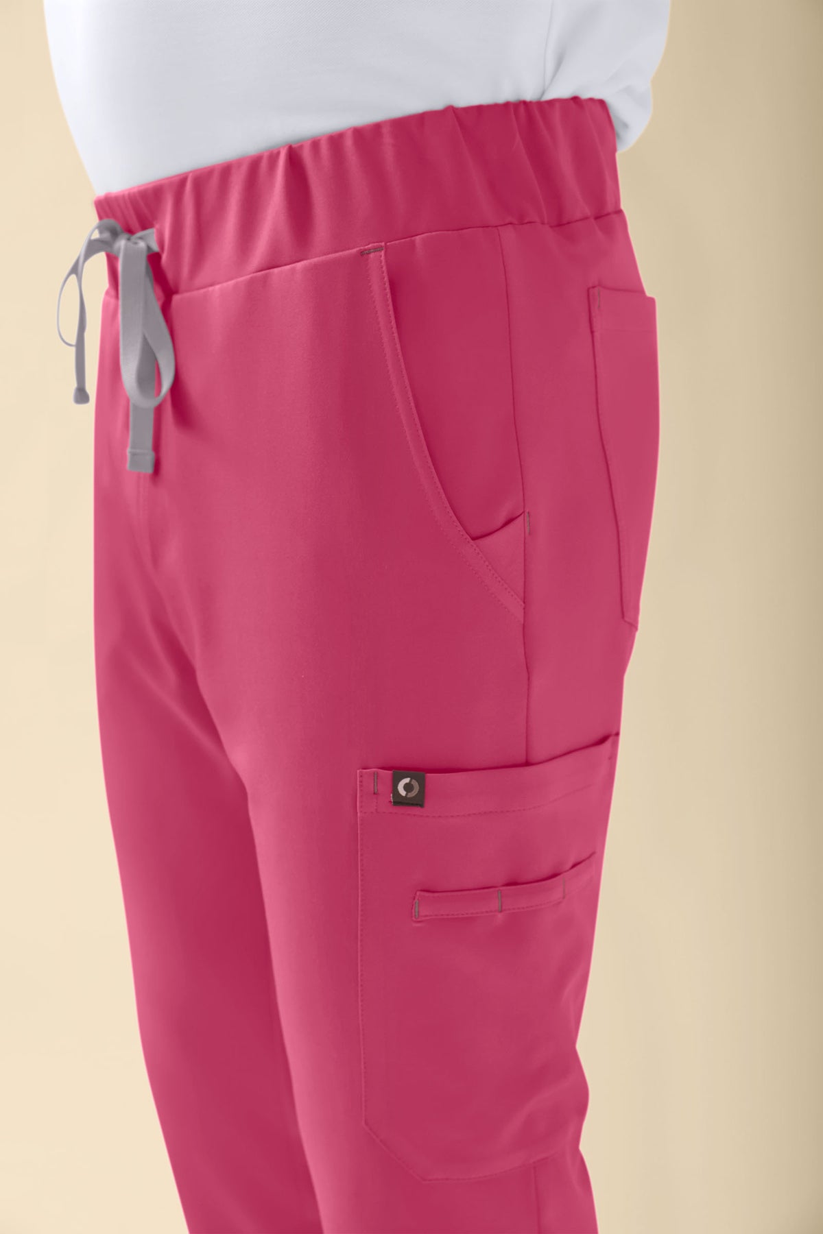 KAERE Hose Herren - Saumbündchen mit Beintaschen rosenholz