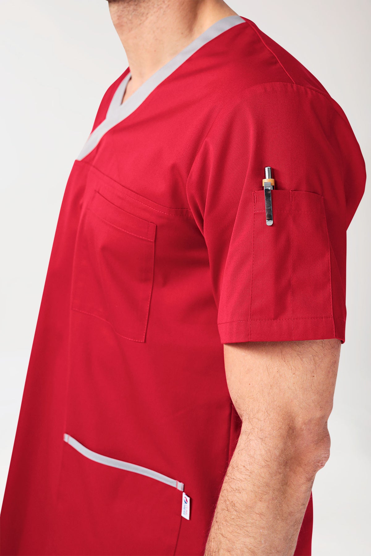 CORE Schlupfkasack Herren rot/grau