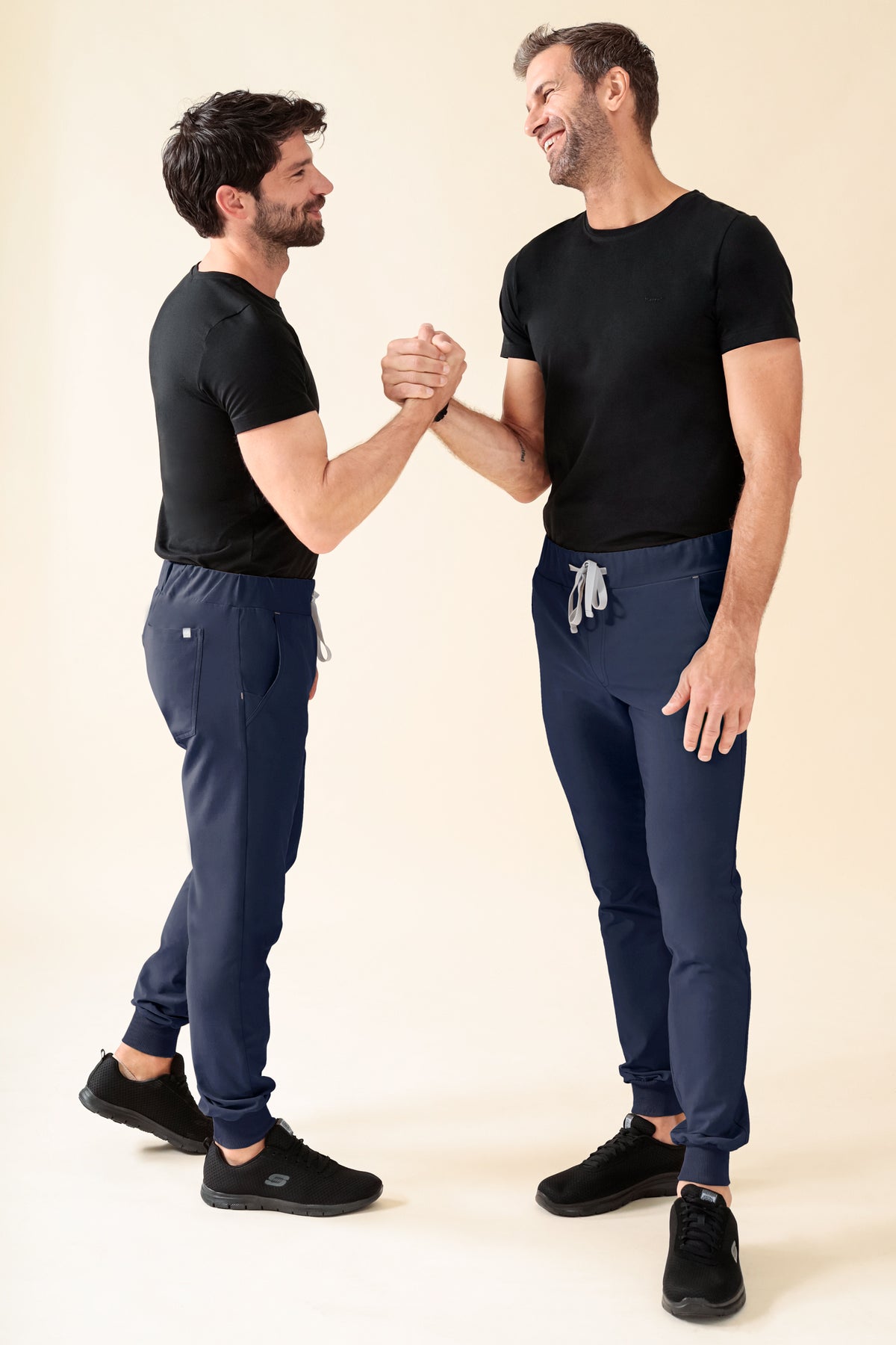 KAERE Hose Herren - Saumbündchen ohne Beintaschen navy