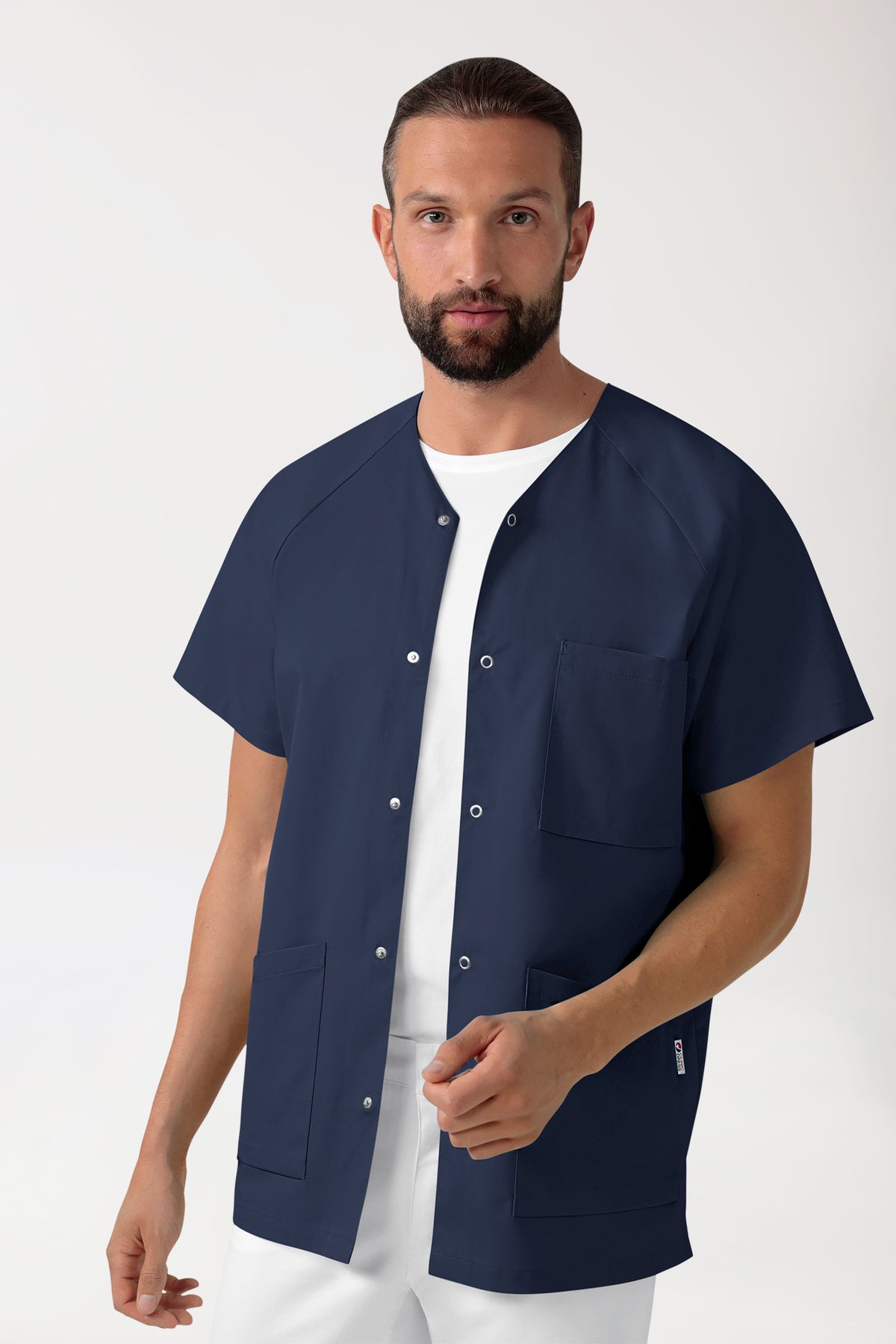 CORE Kasack Herren - durchgeknöpft navy