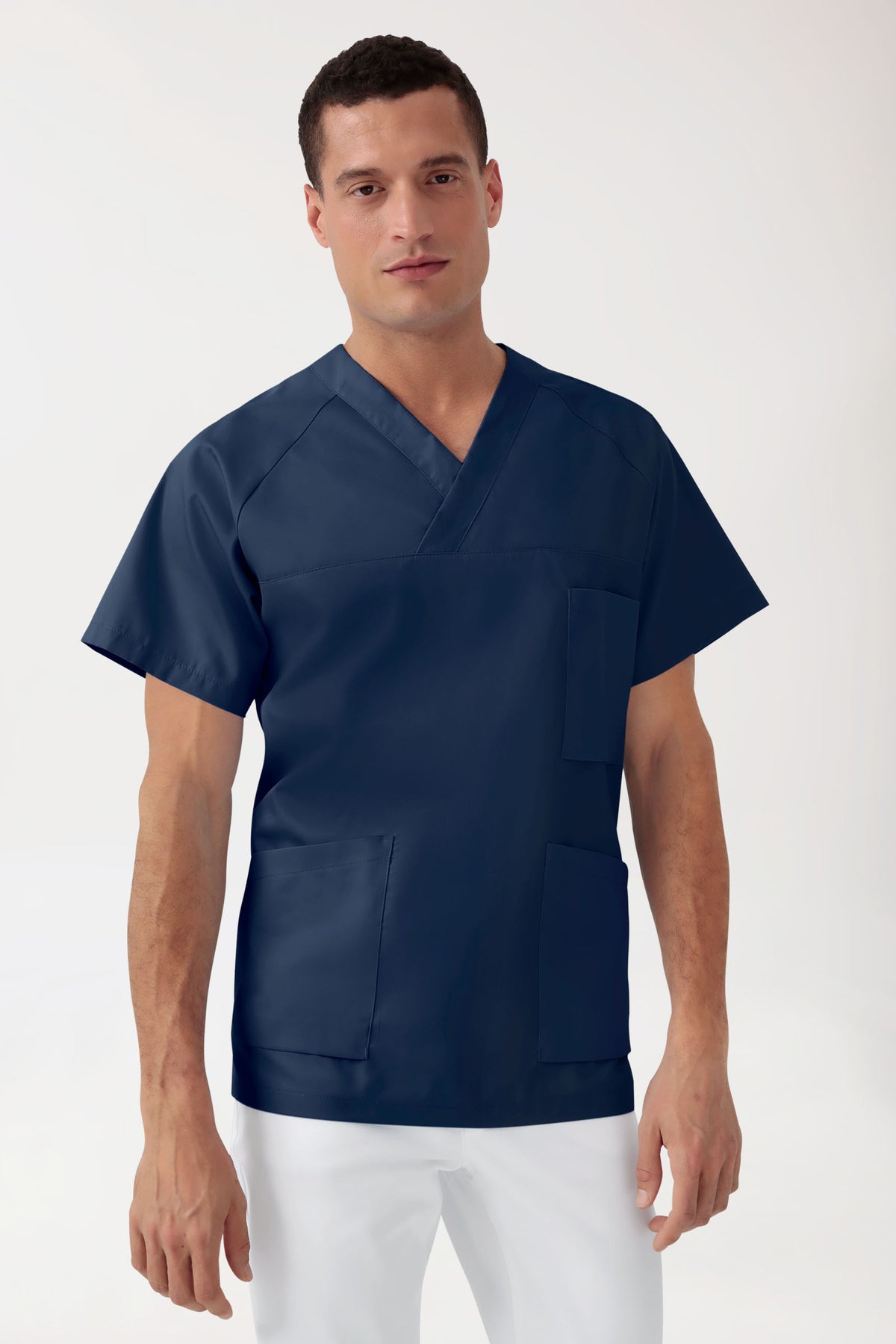 Schlupfkasack Herren - V-Ausschnitt navy