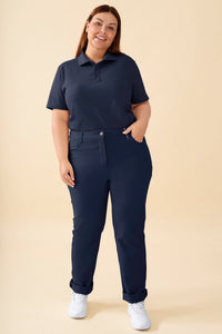 KAERE Hose Damen - 5-Pocket navy
