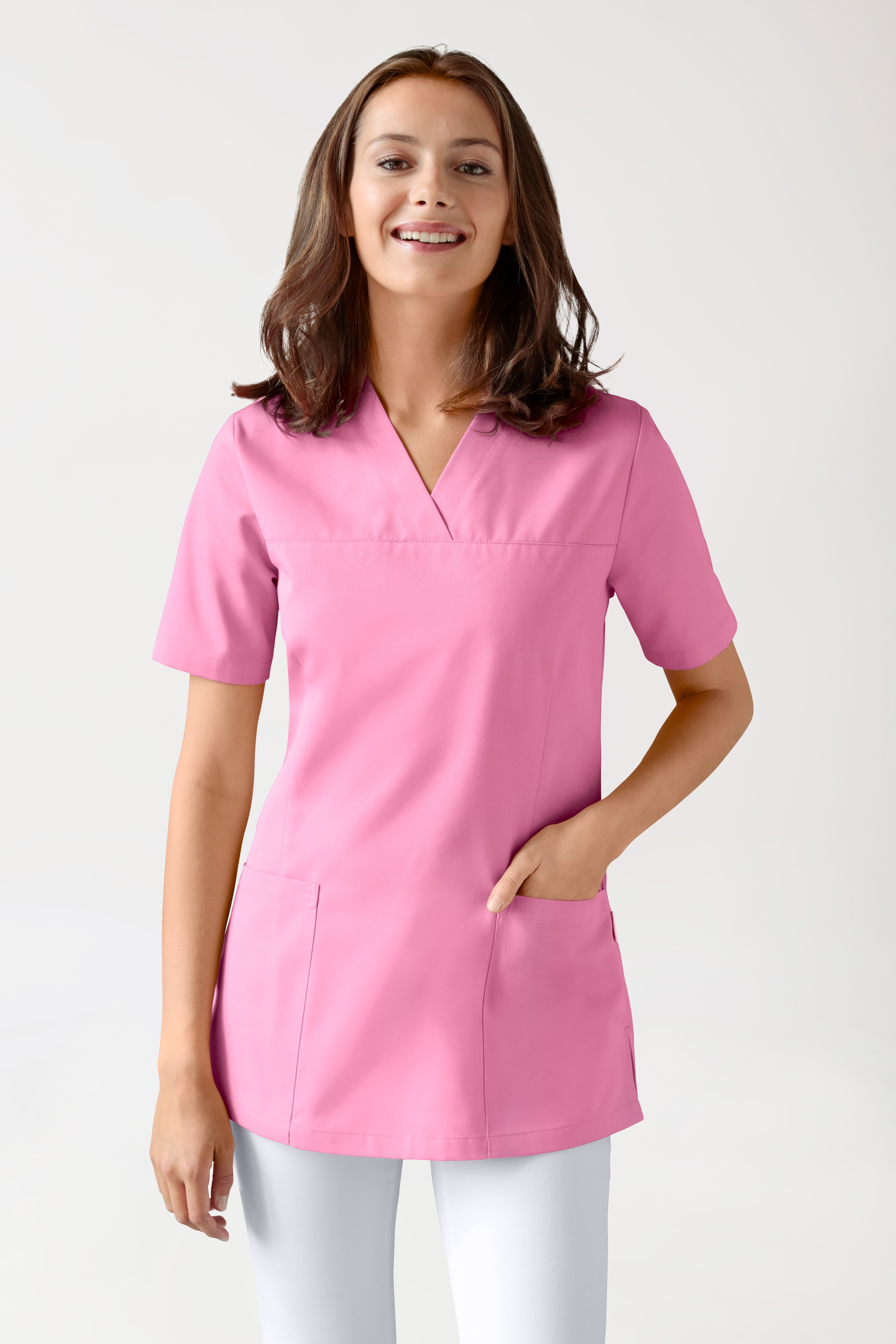 Schlupfkasack Damen Rosy Pink, Vorderansicht