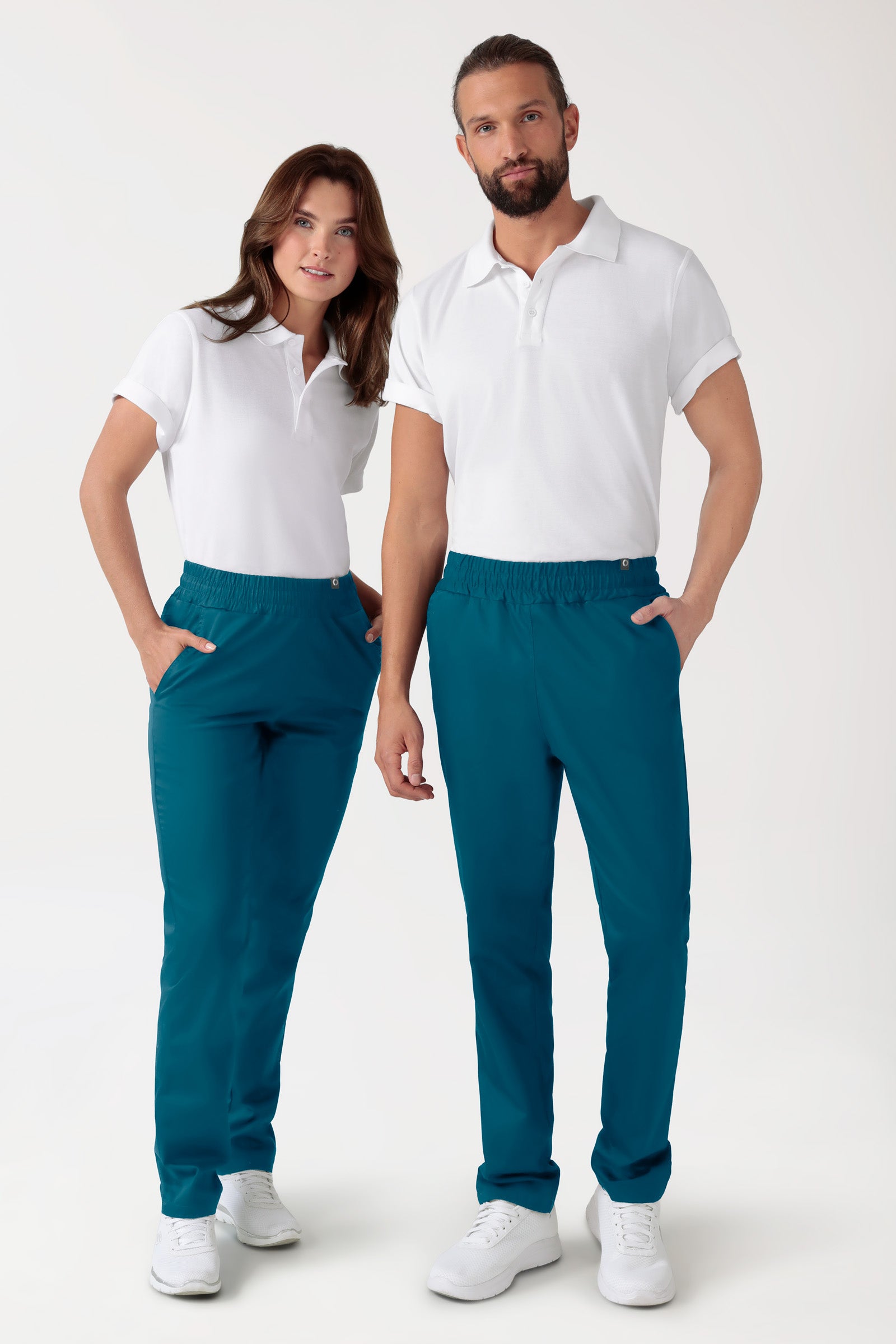 CORE Hose Unisex - hoher Bund petrol, Vorderansicht