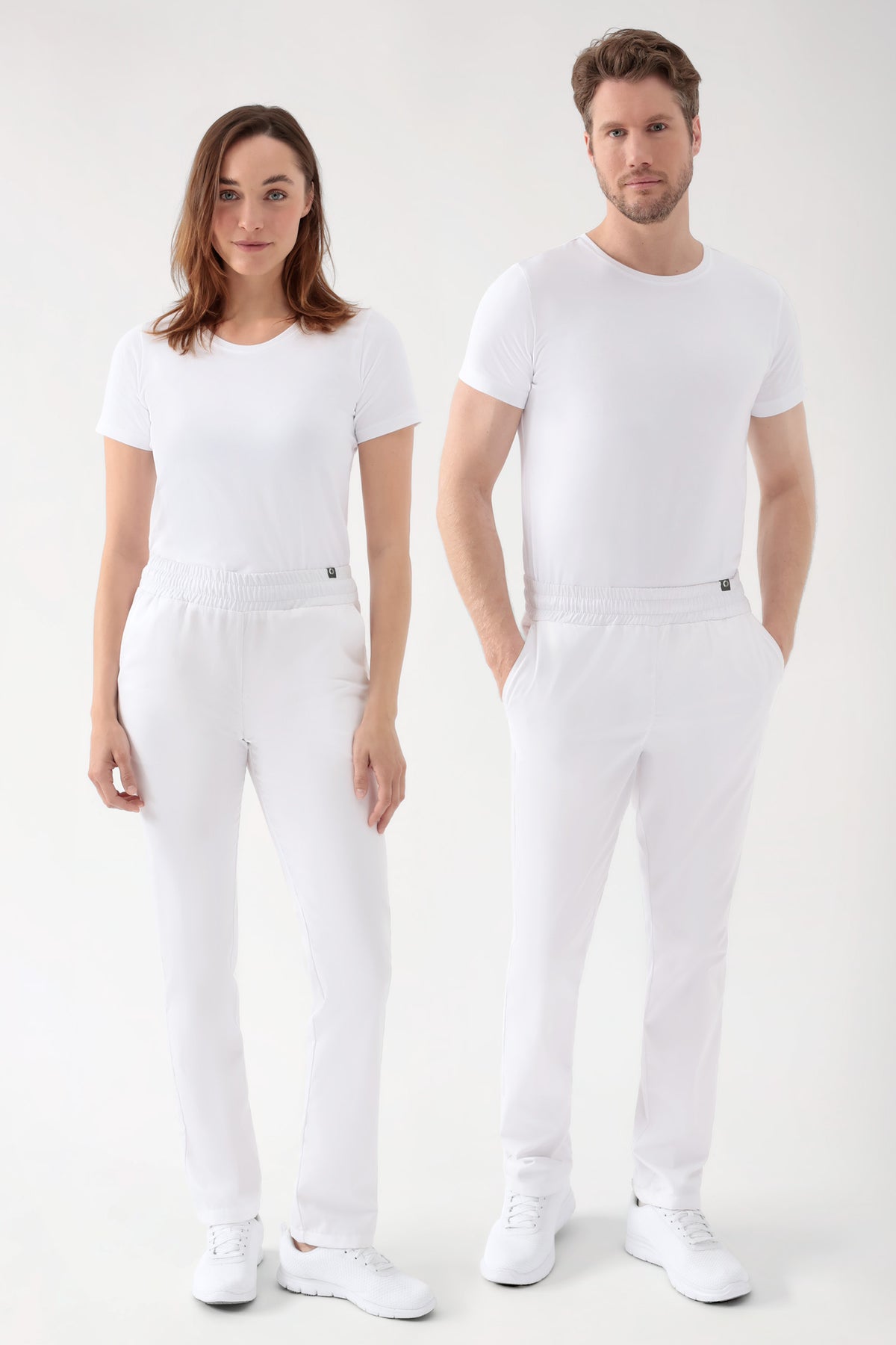 CORE Hose Unisex - hoher Bund weiß