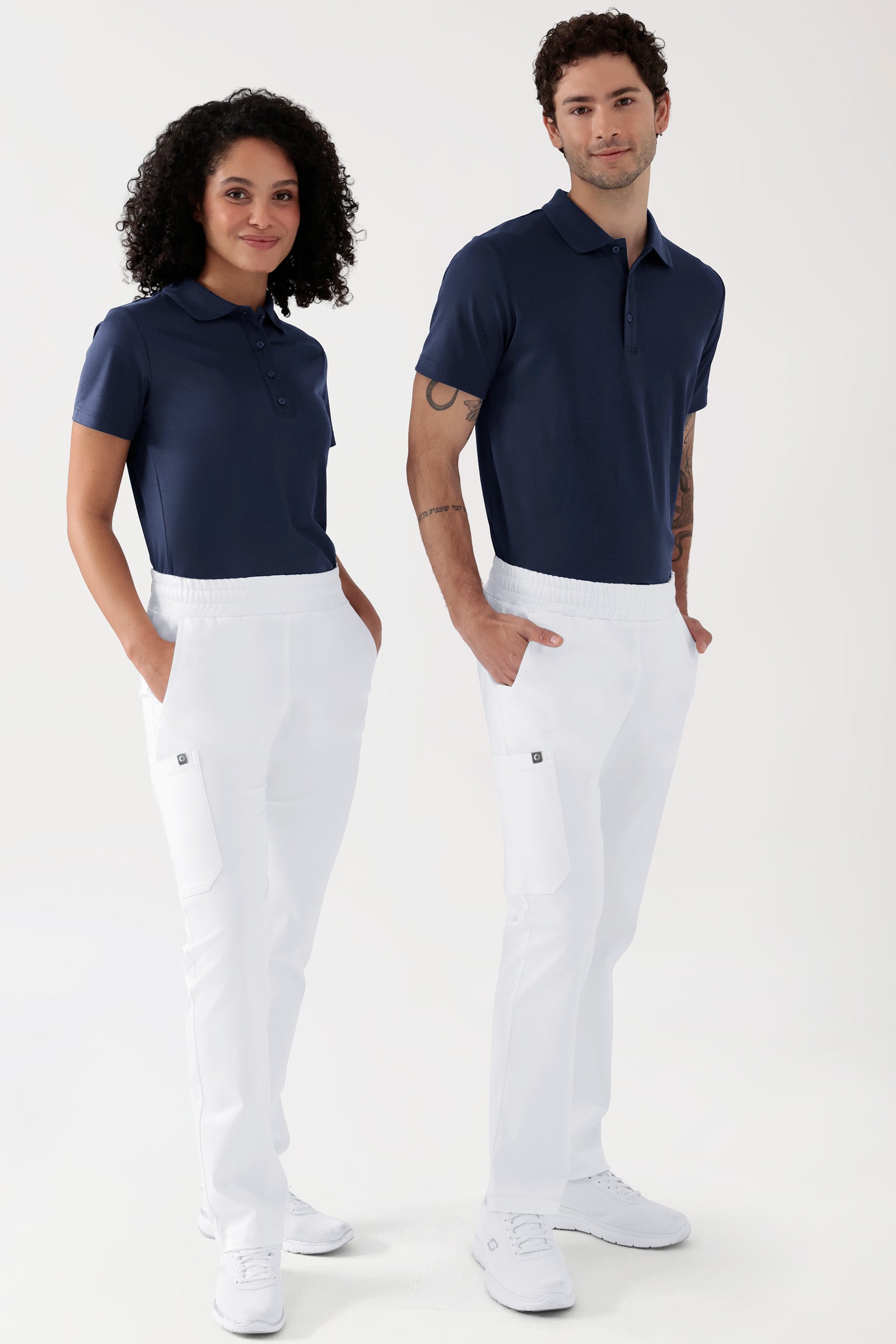 COMFY FLEX Stretch Hose Unisex - 1/1 Länge weiß, Vorderansicht