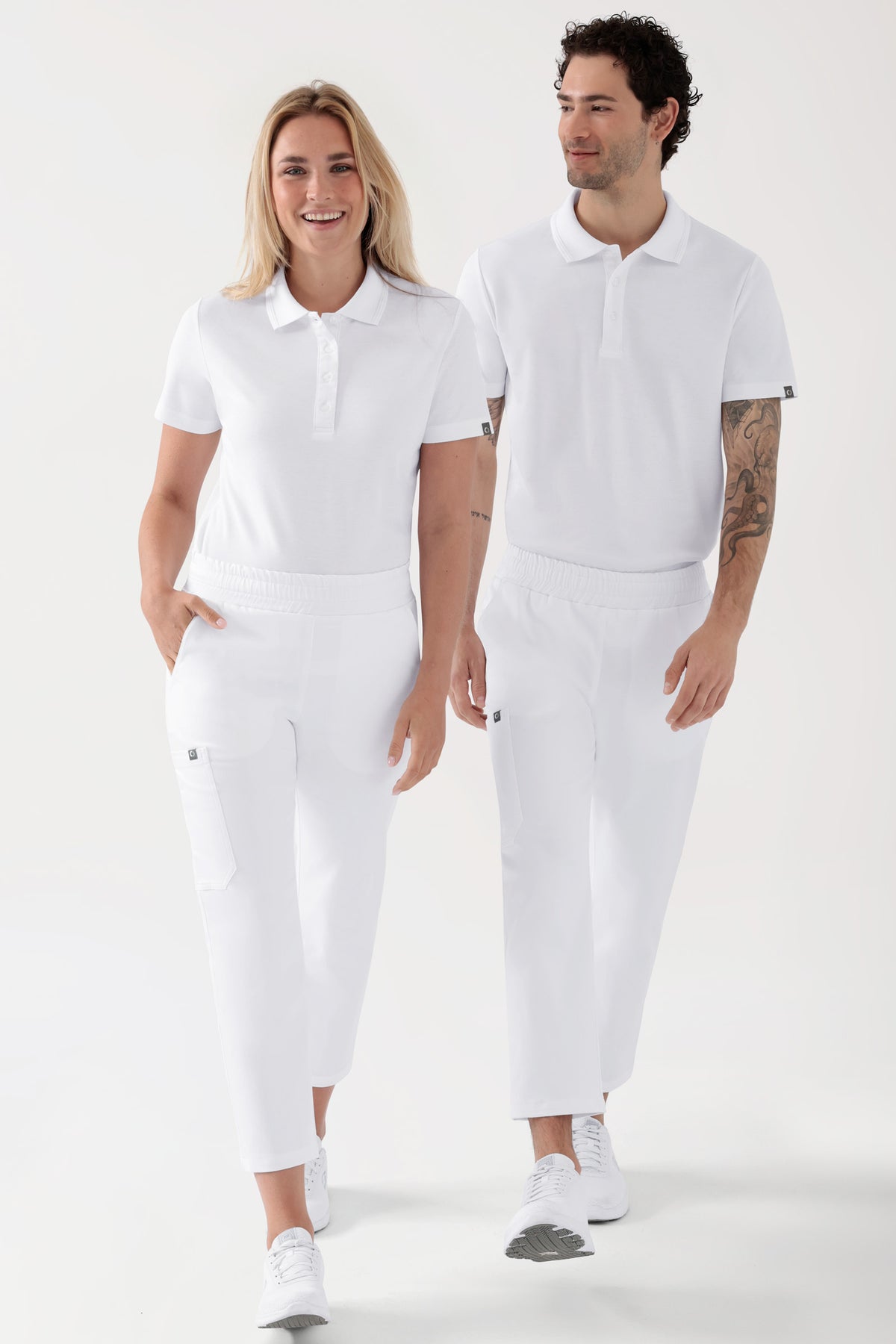 COMFY FLEX Stretch Hose Unisex - 7/8 Länge weiß, Vorderansicht
