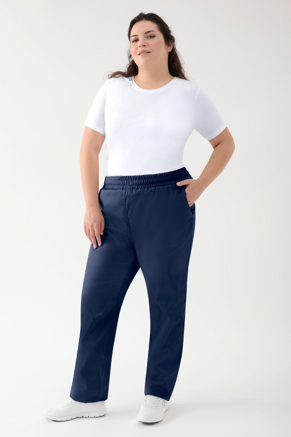 GREEN Stretch Hose Unisex - Rundumgummibund navy