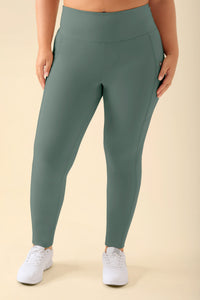 KAERE Leggings Damen - super elastisch dunkelgrün