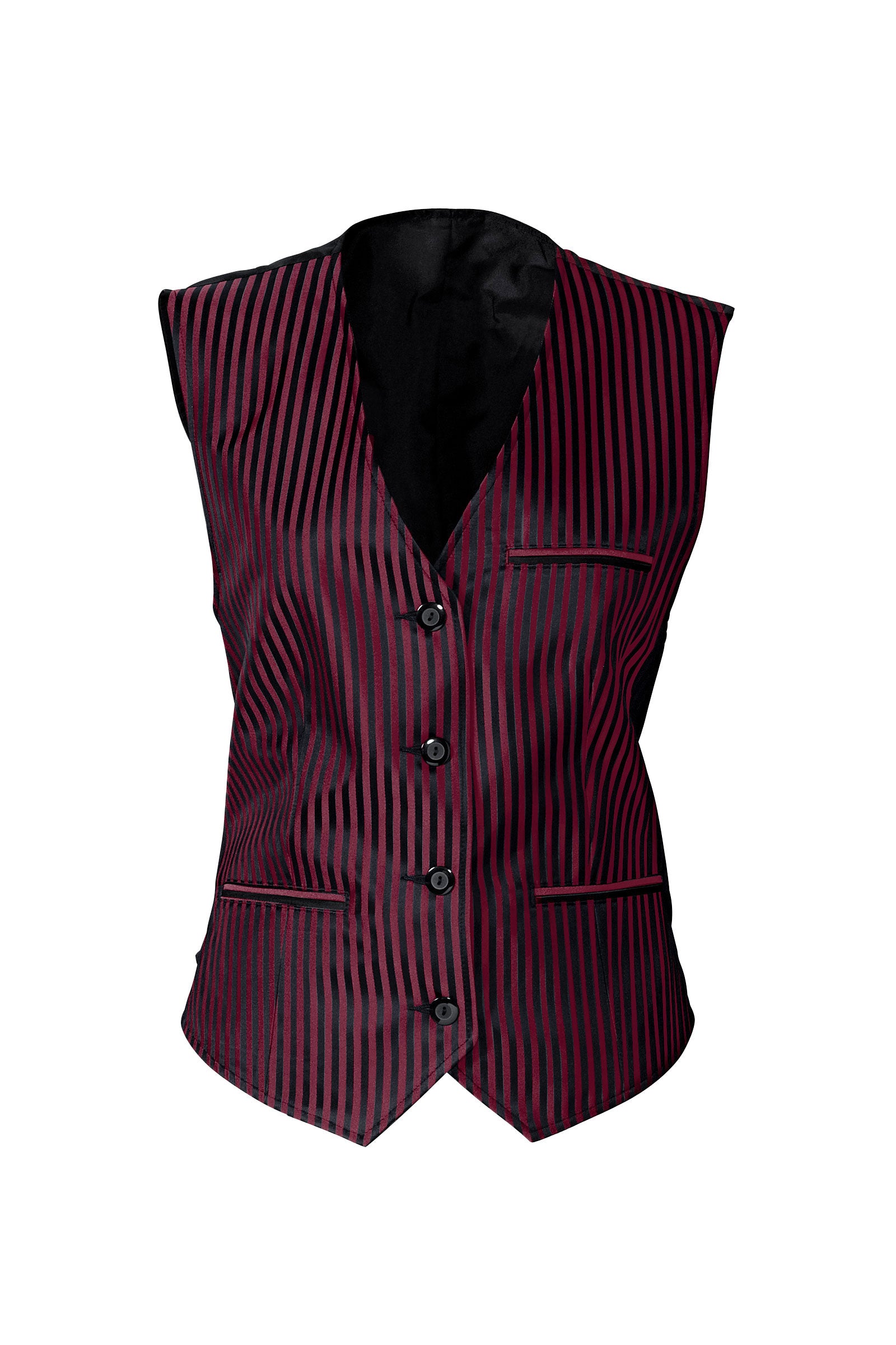 Gilet für Damen Rot Schwarz