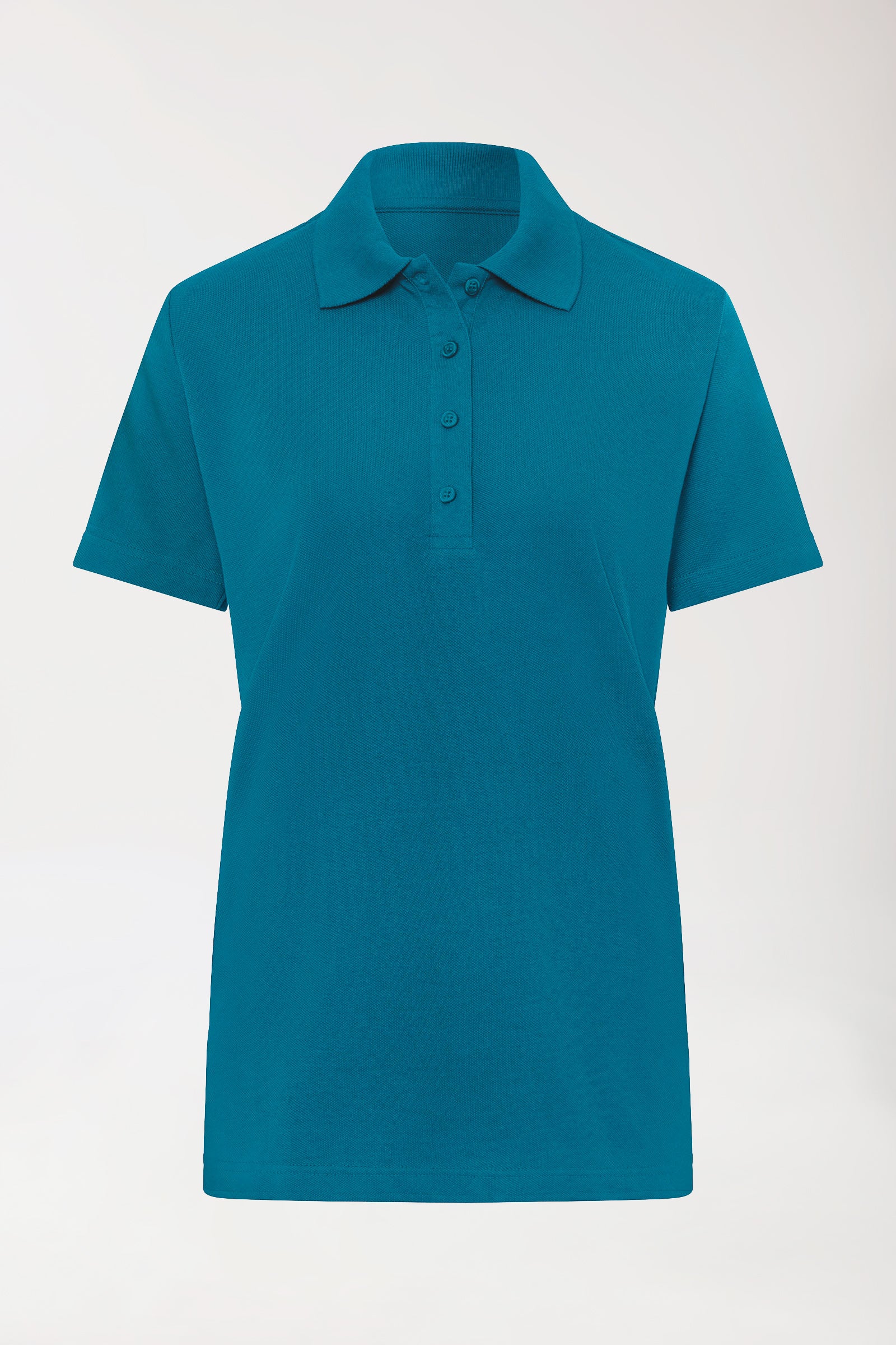 CORE Shirt Damen - Polokragen petrol