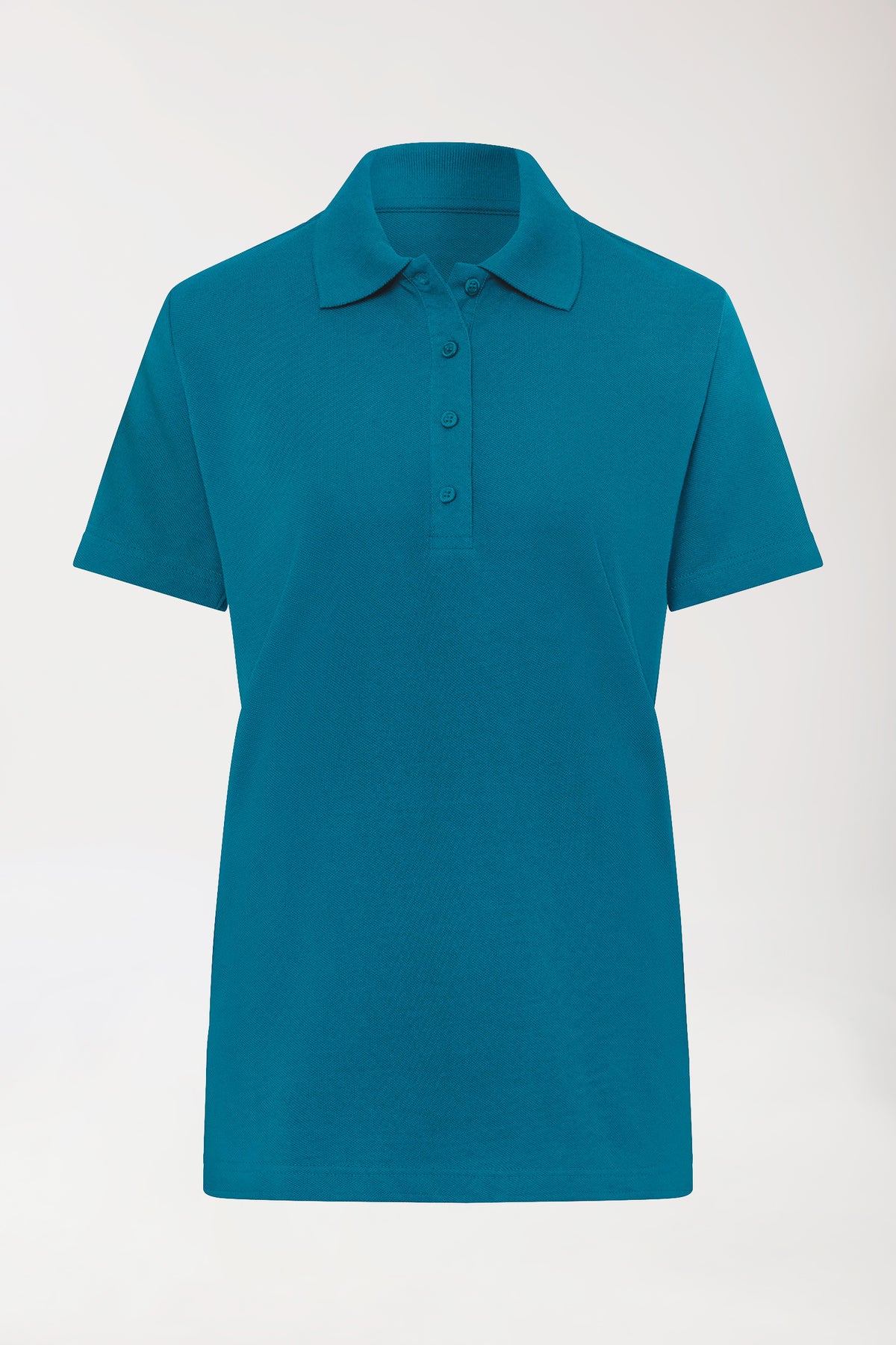CORE Shirt Damen - Polokragen petrol