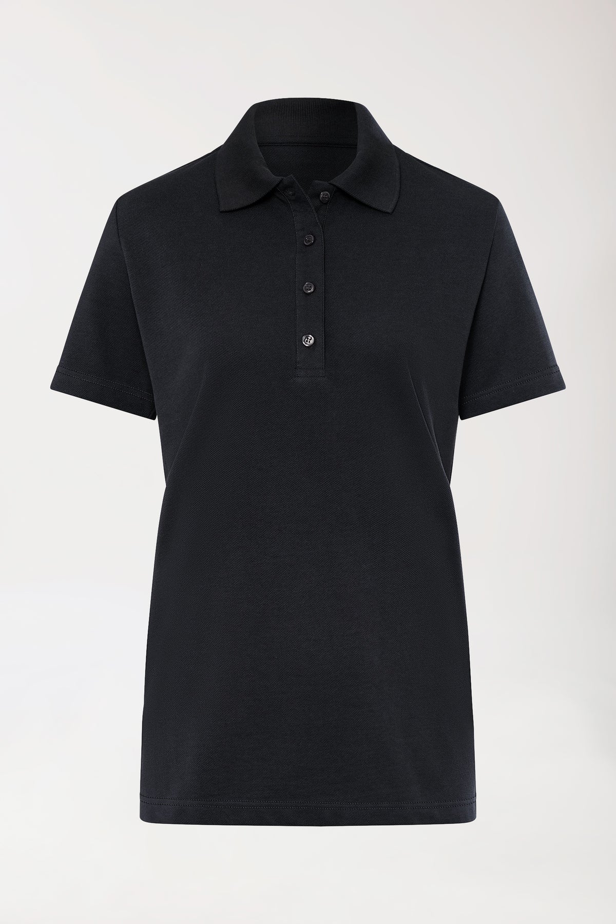 CORE Shirt Damen - Polokragen schwarz