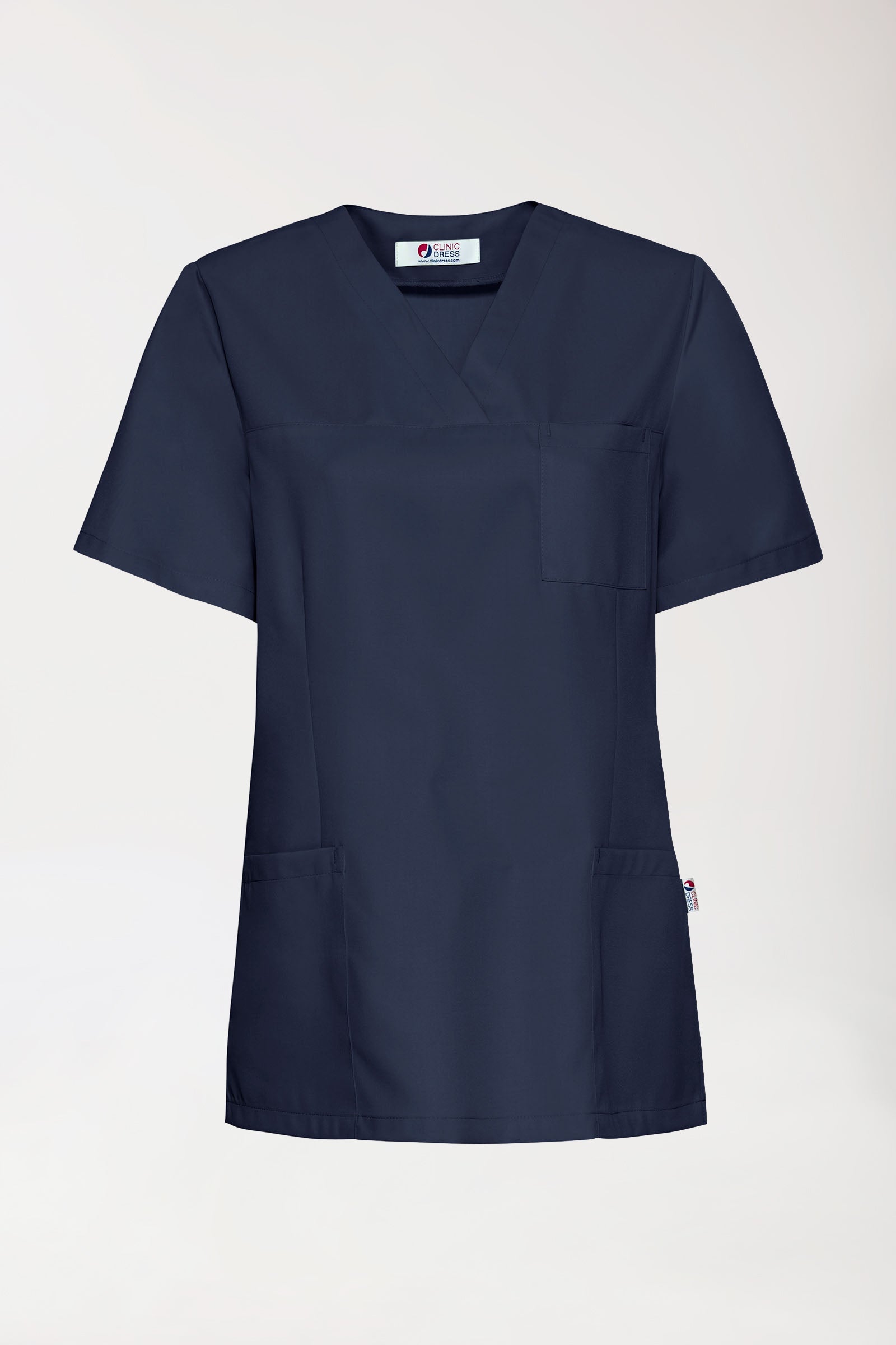 GREEN Schlupfkasack Damen - V-Ausschnitt navy