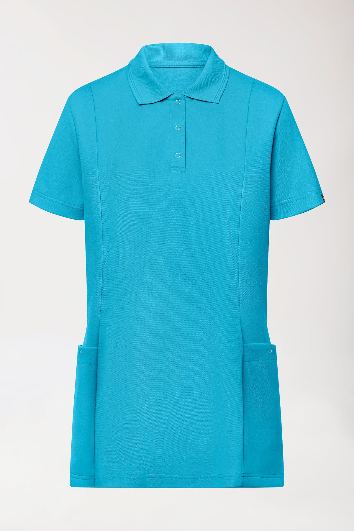 COMFY FLEX Stretch Schlupfkasack Damen - Polokragen türkis