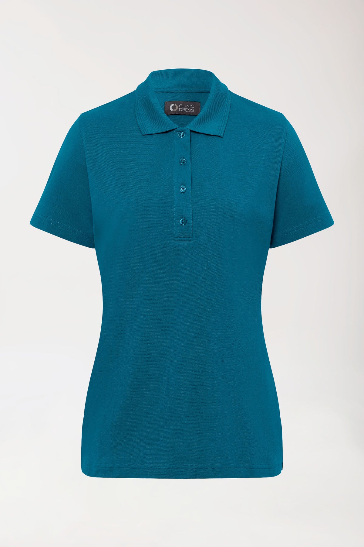 COMFY FLEX Stretch Shirt Damen - Polokragen petrol