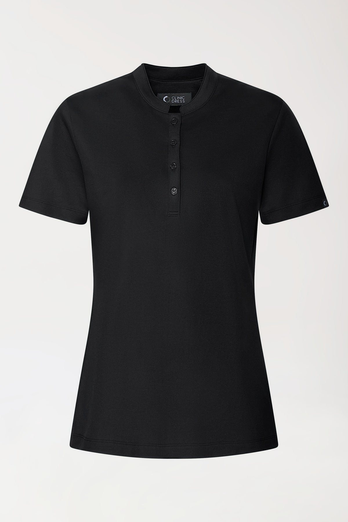 COMFY FLEX Stretch Shirt Damen - Stehkragen schwarz