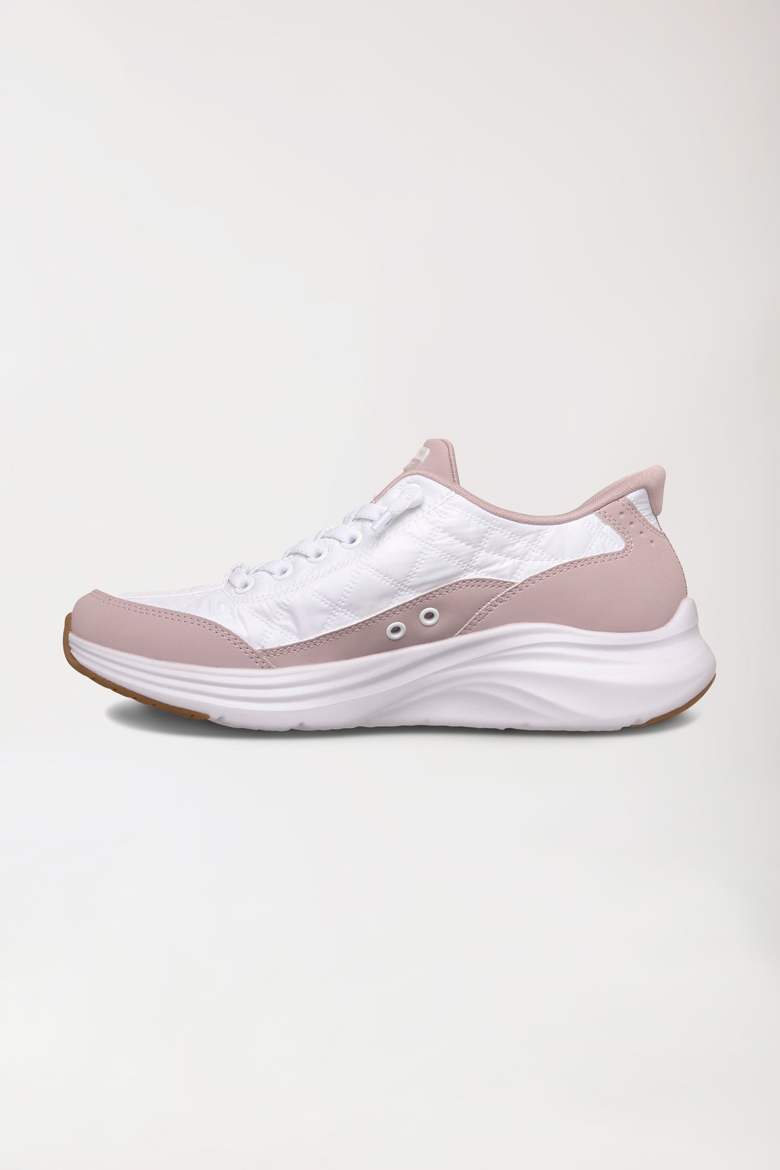 Damen Sneaker-SKECHERS Slip-ins-weiß/rosé, Vorderansicht